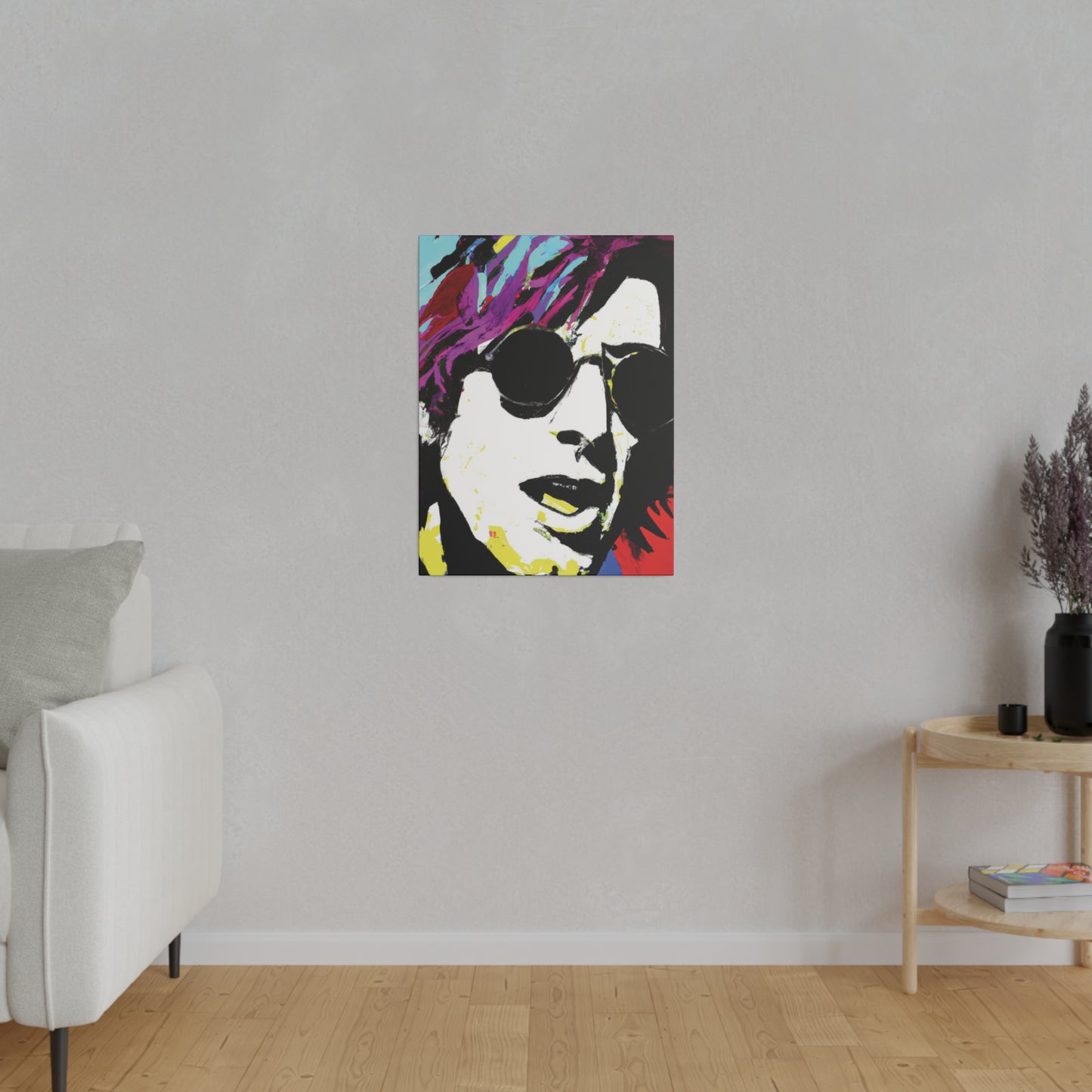 9436F - Rockstar Painting Print | Face | Abstract | Poster | Home Decor | Wall Art | Music Art | Canvas