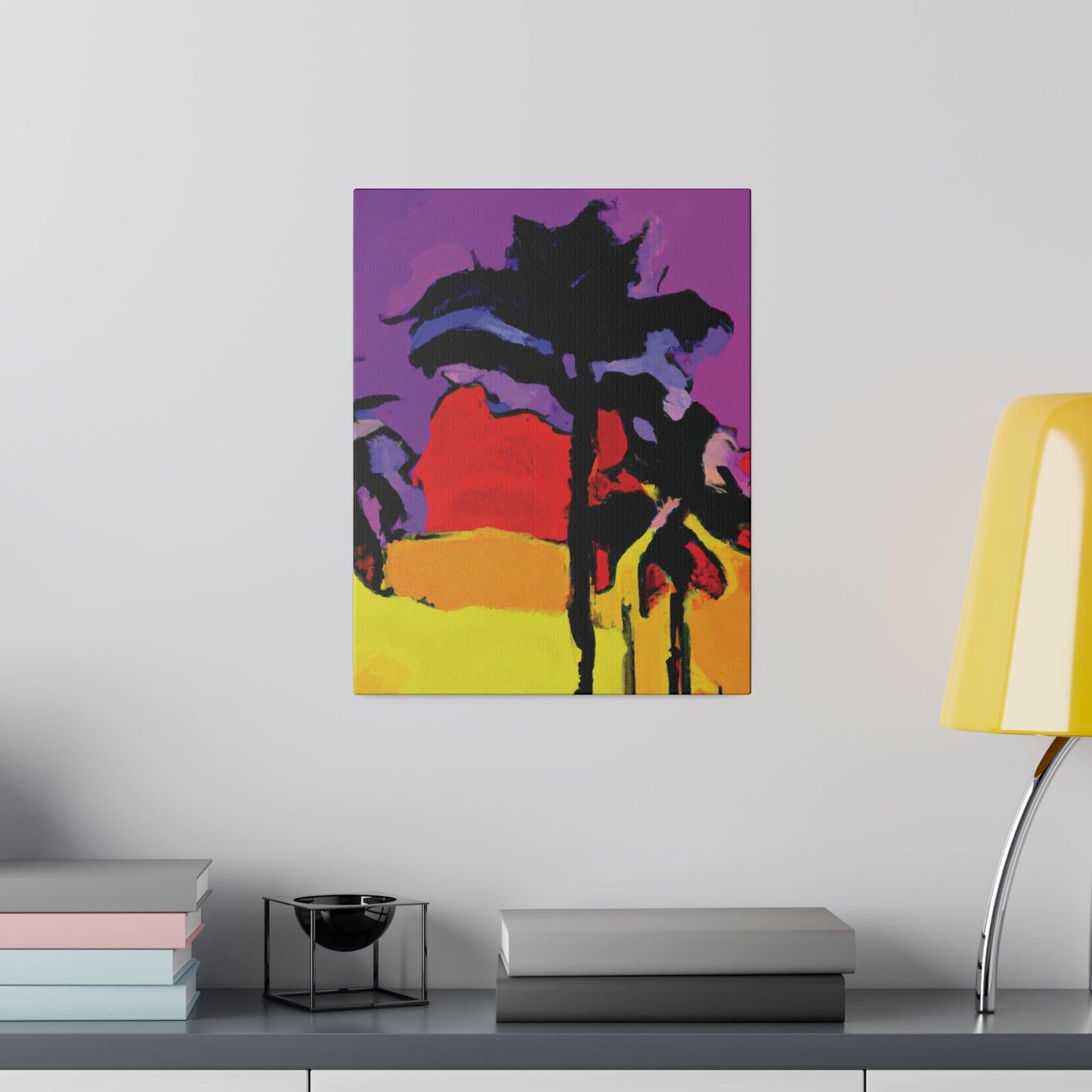 4854H - Miami Beach Sunset Painting Print | Miami | Beach | Sunset | Poster | Home Decor | Wall Art | Canvas