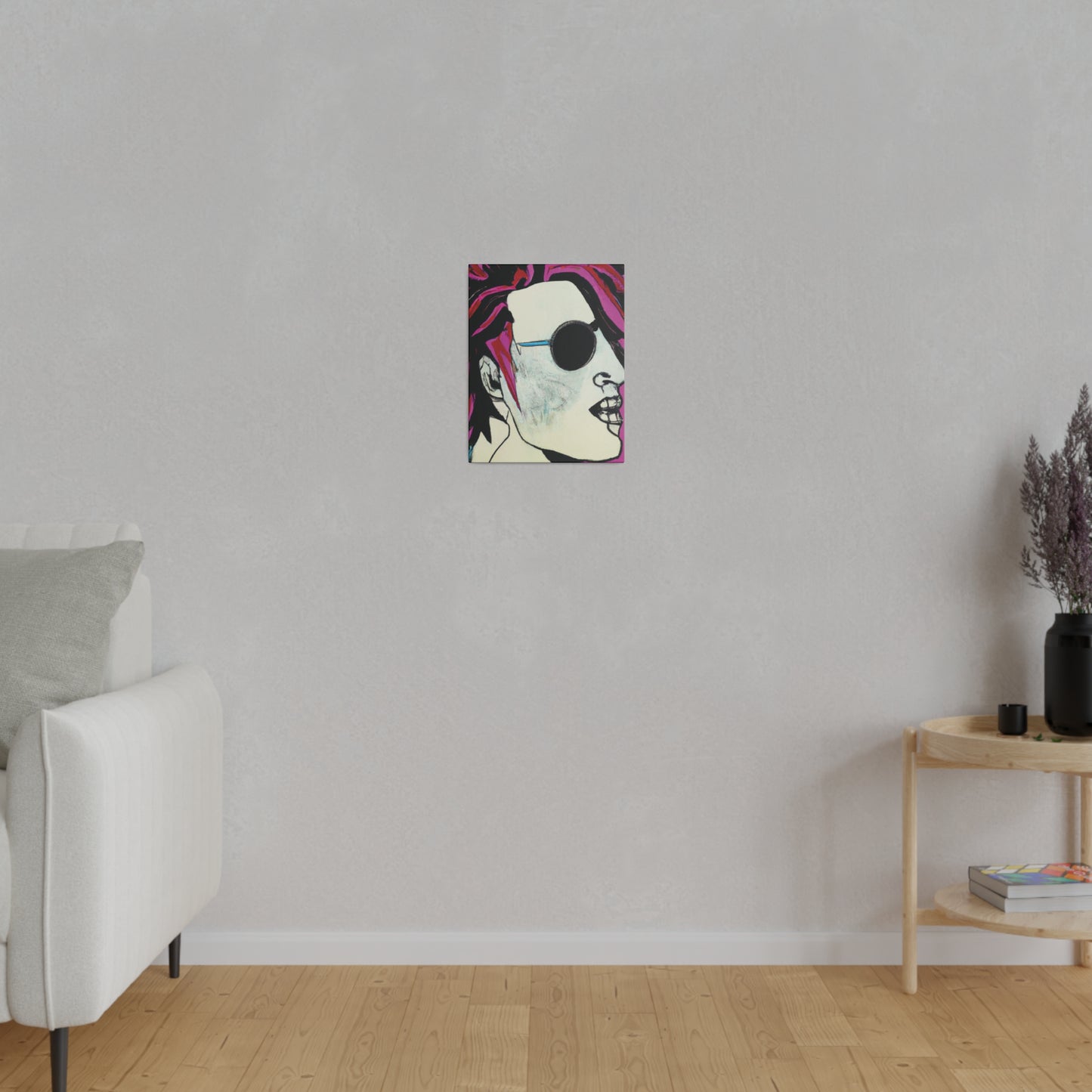 8159X - Rockstar Painting Print | Face | Abstract | Poster | Home Decor | Wall Art | Music Art | Canvas