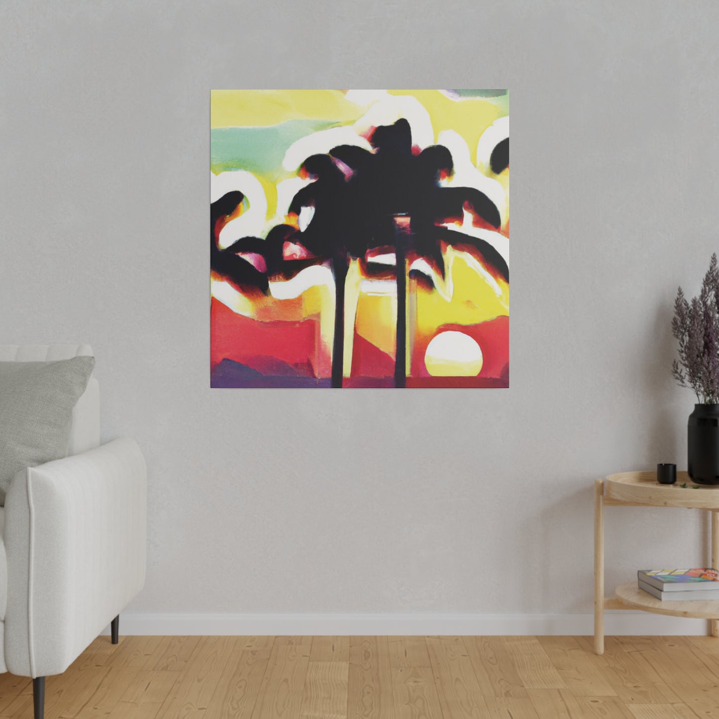 4134X - Miami Beach Sunset Painting Print | Miami | Beach | Sunset | Poster | Home Decor | Wall Art | Canvas