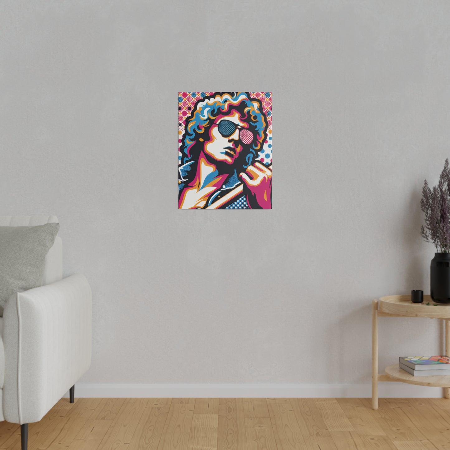 3572X - Rockstar Painting Print | Face | Abstract | Poster | Home Decor | Wall Art | Music Art | Canvas