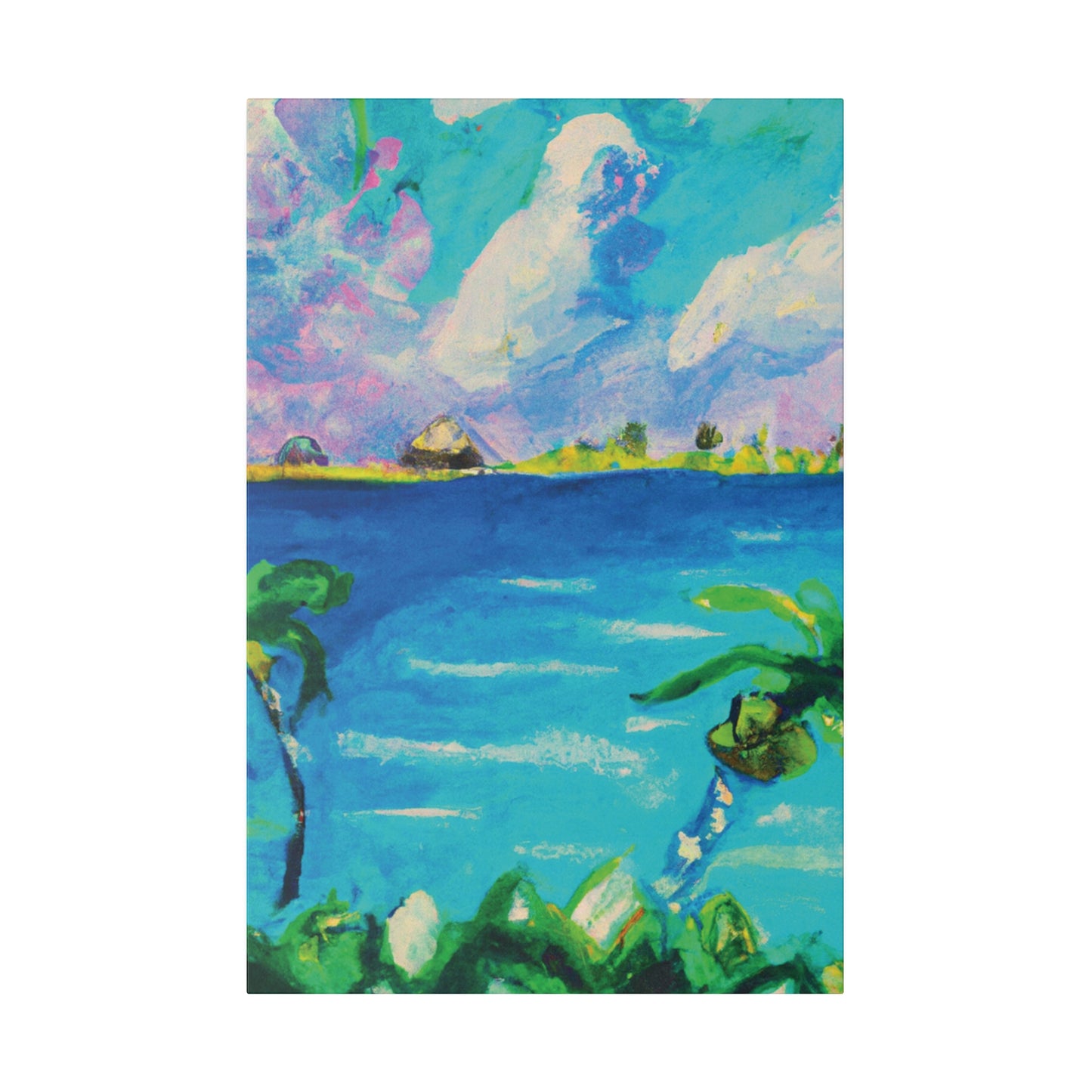 5634K - Bahamas Ocean Painting Print | Bahamas | Ocean | Beach | Poster | Home Decor | Wall Art | Canvas