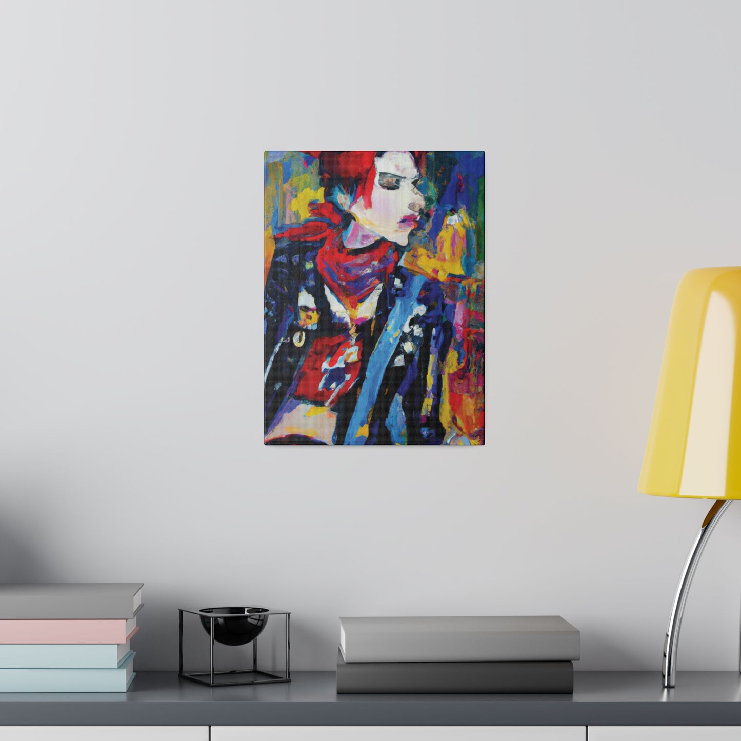 8996X - Rockstar Oil Painting Style Print | Poster | Home Decor | Wall Art | Music Art | Canvas