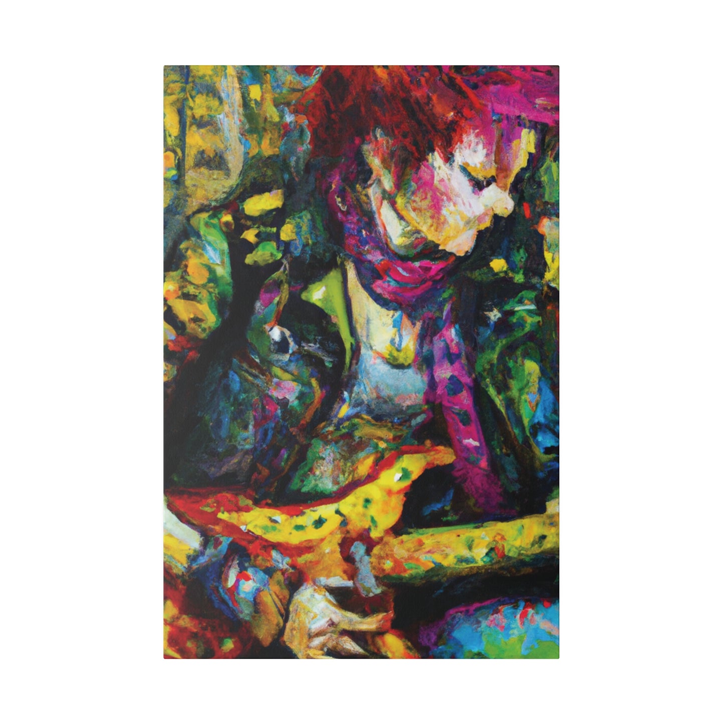 3668A - Rockstar Oil Painting Style Print | Poster | Home Decor | Wall Art | Music Art | Canvas