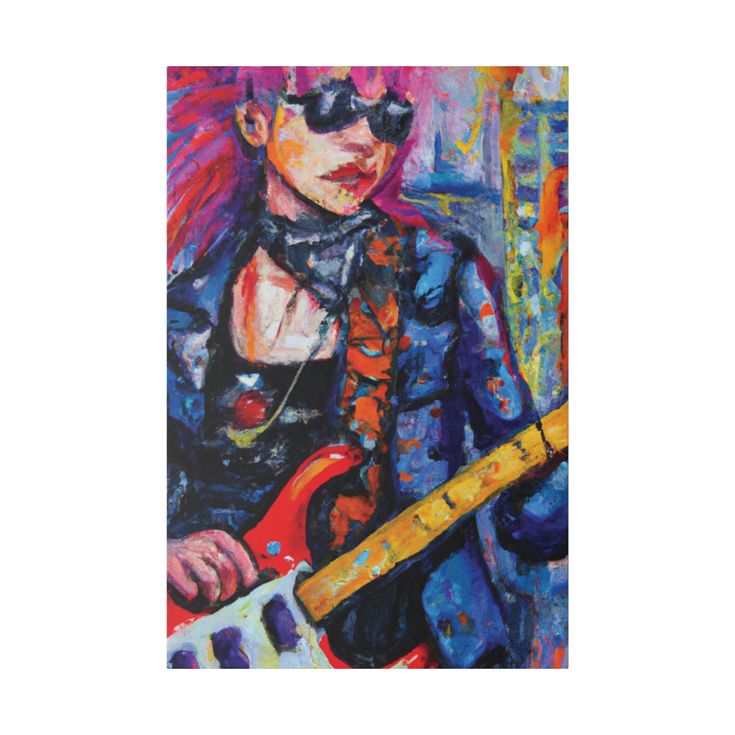 9231K - Rockstar Oil Painting Style Print | Poster | Home Decor | Wall Art | Music Art | Canvas