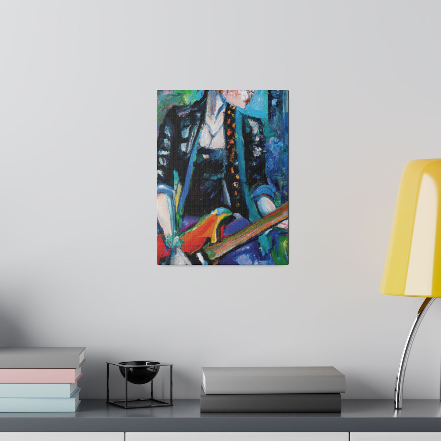 7376R - Rockstar Oil Painting Style Print | Poster | Home Decor | Wall Art | Music Art | Canvas