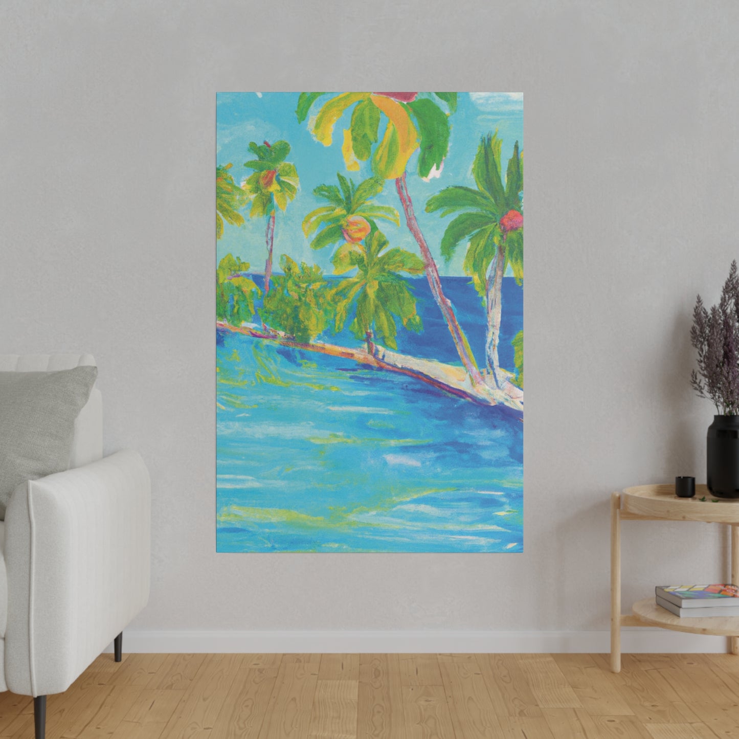 8256Q - Bahamas Ocean Painting Print | Bahamas | Ocean | Beach | Poster | Home Decor | Wall Art | Canvas