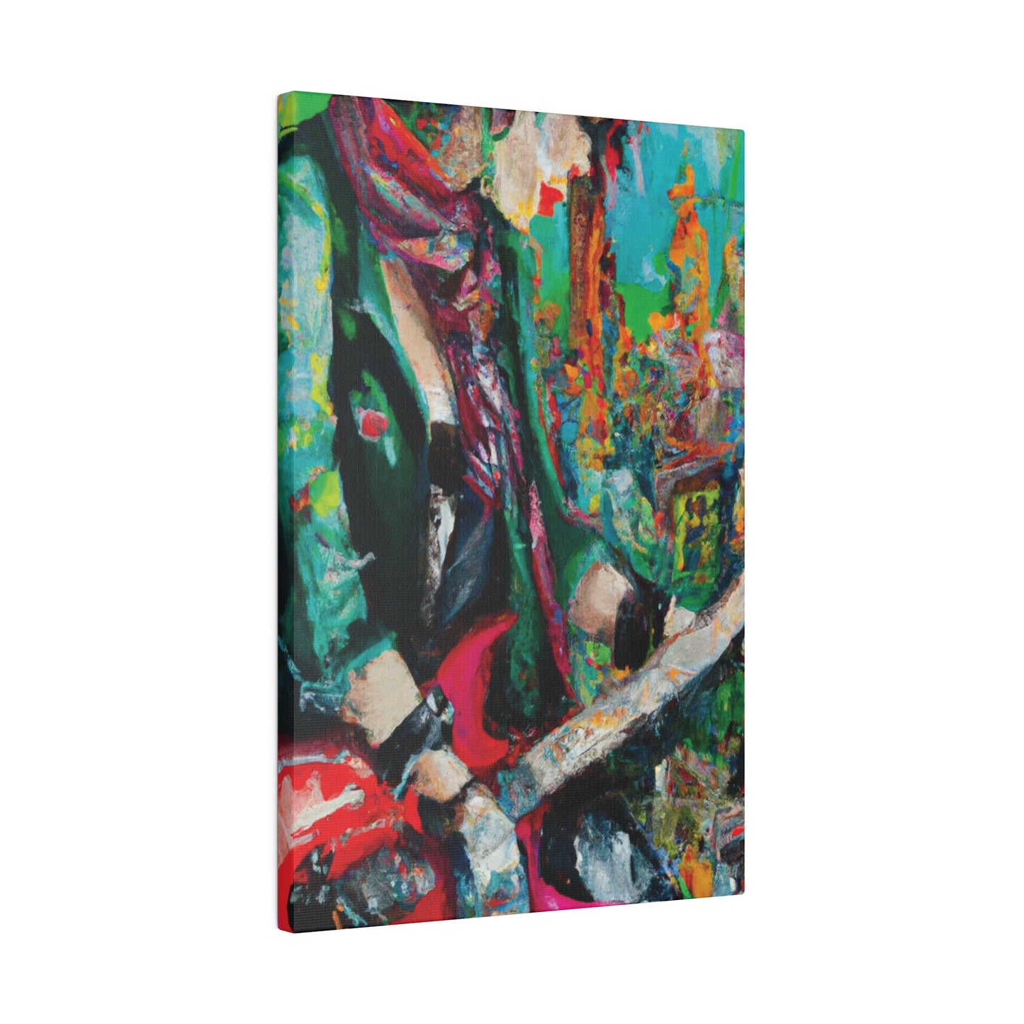 8679Y - Rockstar Oil Painting Style Print | Poster | Home Decor | Wall Art | Music Art | Canvas
