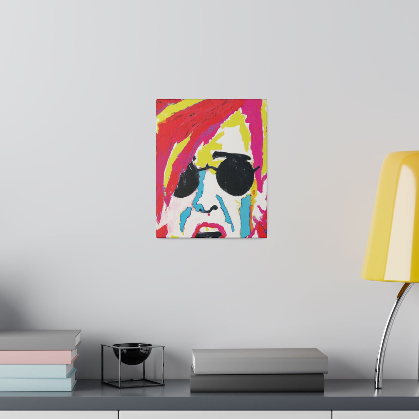 5397K - Rockstar Painting Print | Face | Abstract | Poster | Home Decor | Wall Art | Music Art | Canvas