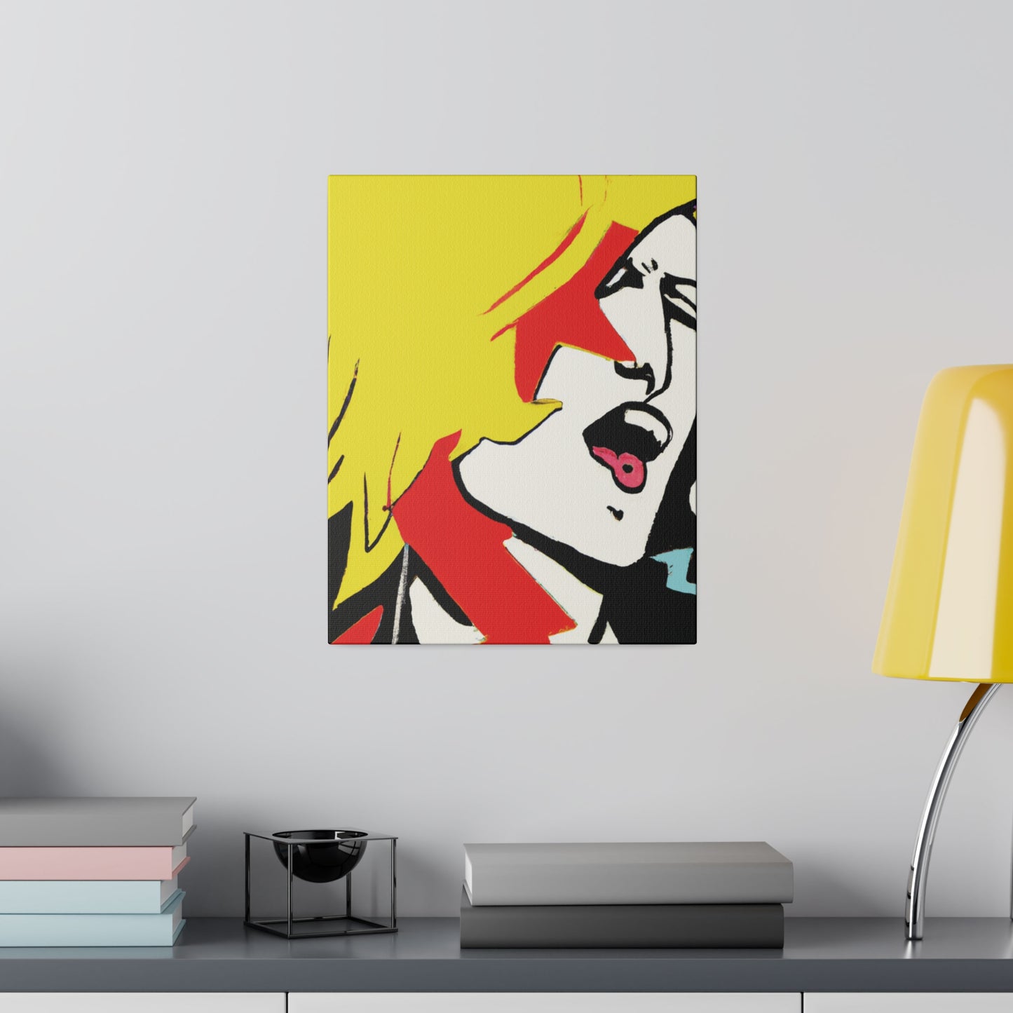 6373A - Rockstar Painting Print | Face | Abstract | Poster | Home Decor | Wall Art | Music Art | Canvas