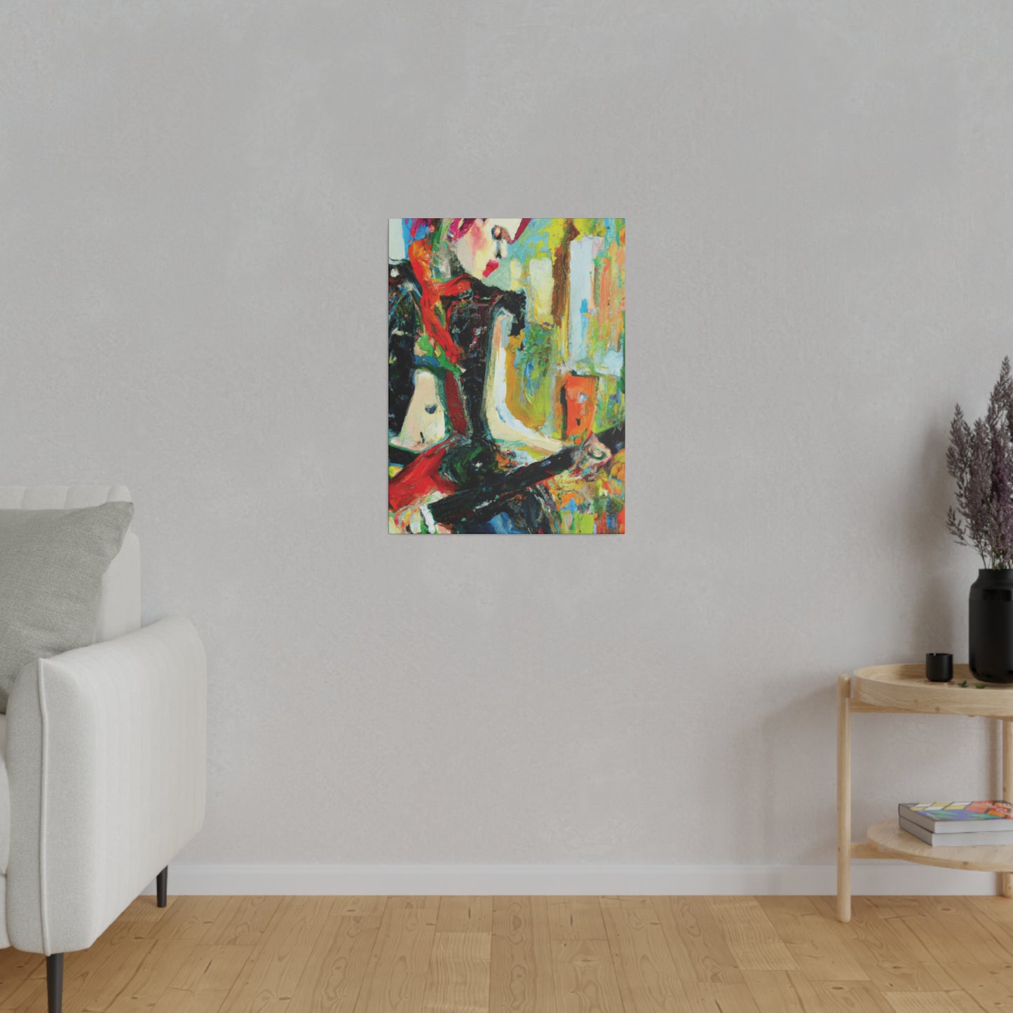 4824H - Rockstar Oil Painting Style Print | Poster | Home Decor | Wall Art | Music Art | Canvas