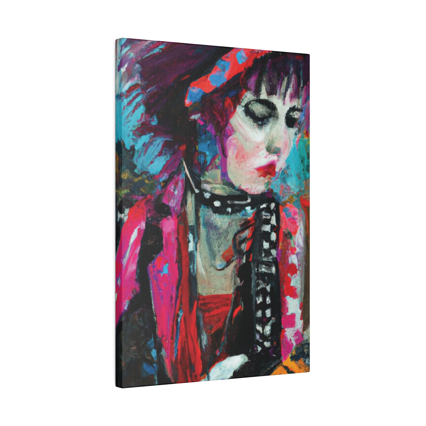 9225T - Rockstar Oil Painting Style Print | Poster | Home Decor | Wall Art | Music Art | Canvas