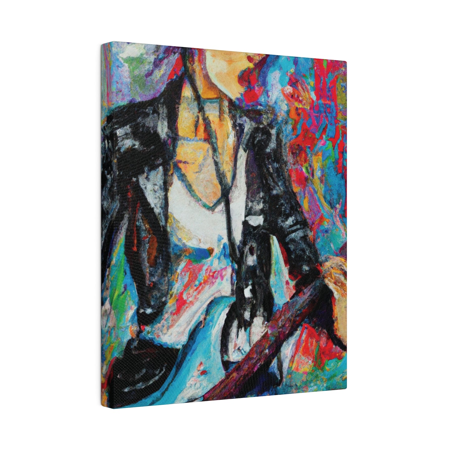 3492Z - Rockstar Oil Painting Style Print | Poster | Home Decor | Wall Art | Music Art | Canvas