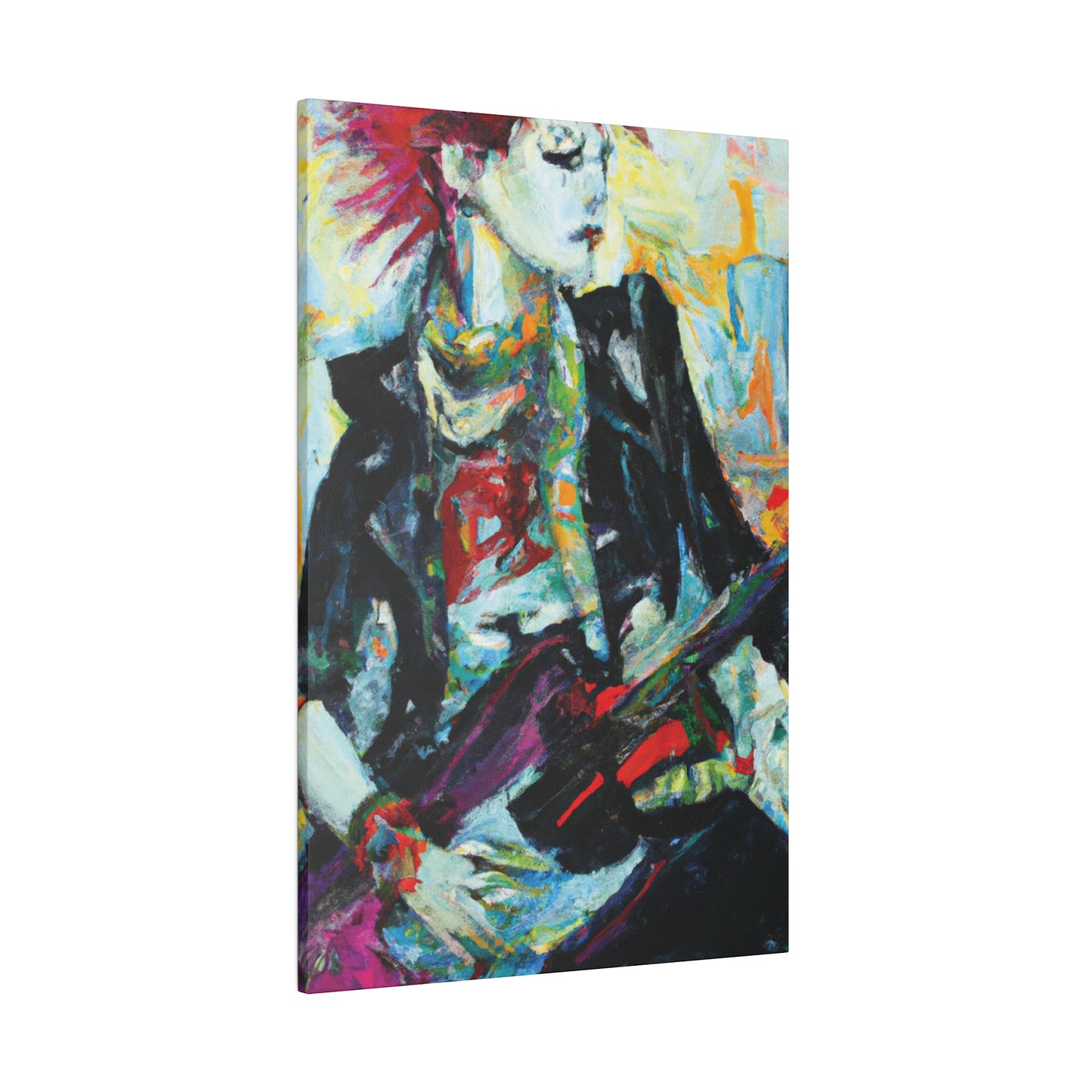 8915H - Rockstar Oil Painting Style Print | Poster | Home Decor | Wall Art | Music Art | Canvas