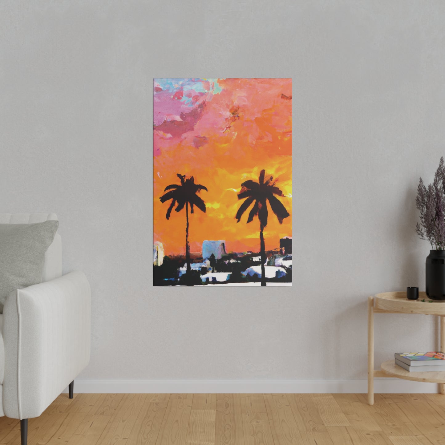 2759A - Miami Beach Sunset Painting Print | Miami | Beach | Sunset | Poster | Home Decor | Wall Art | Canvas