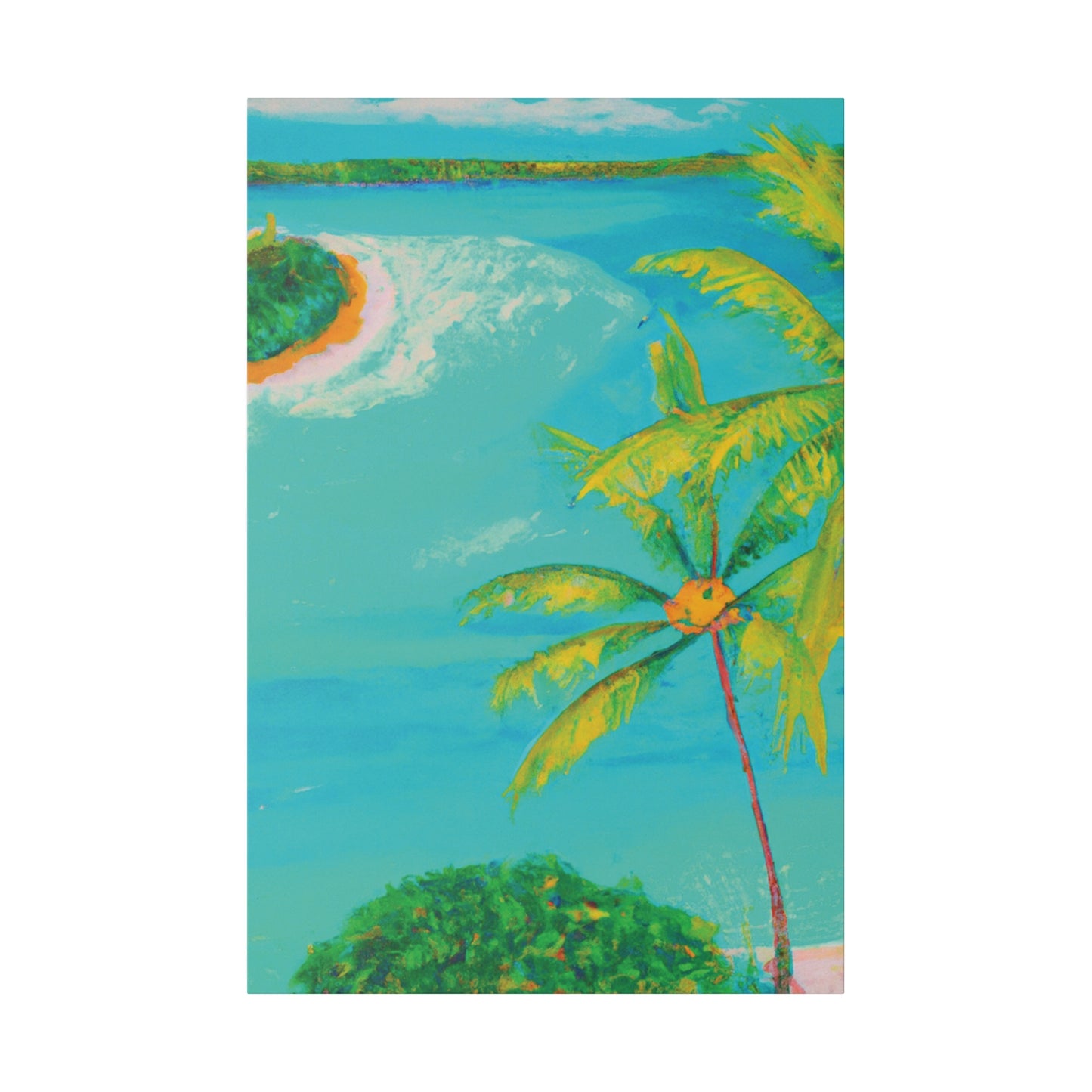 5457G - Bahamas Ocean Painting Print | Bahamas | Ocean | Beach | Poster | Home Decor | Wall Art | Canvas