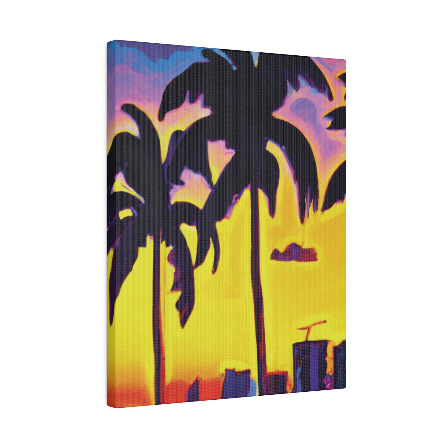 5674W - Miami Beach Sunset Painting Print | Miami | Beach | Sunset | Poster | Home Decor | Wall Art | Canvas