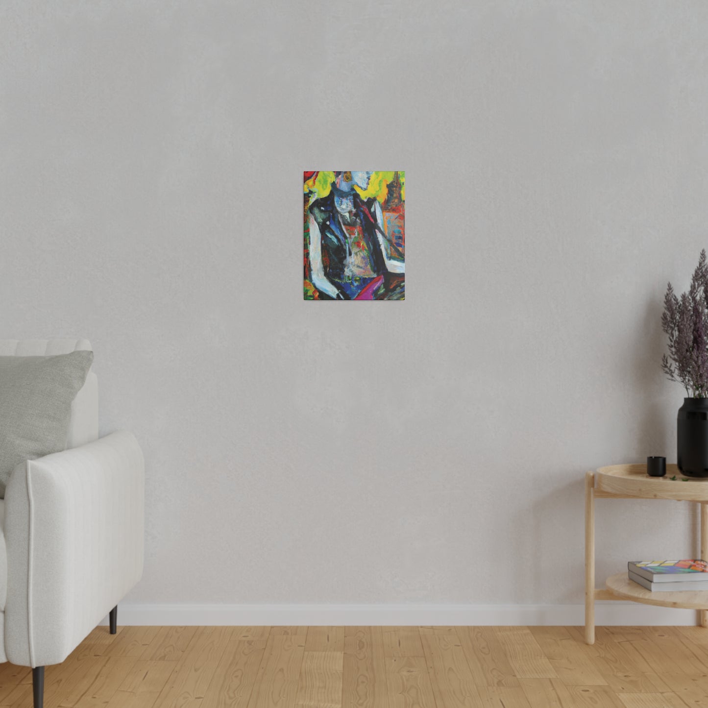 7349W - Rockstar Oil Painting Style Print | Poster | Home Decor | Wall Art | Music Art | Canvas