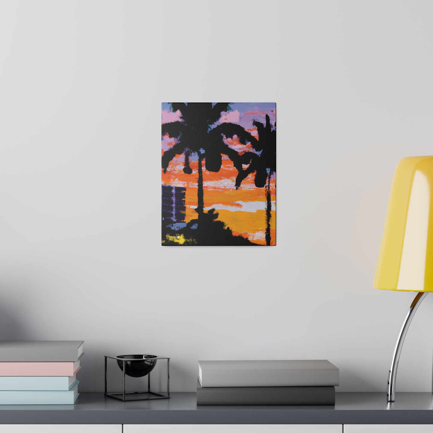 4756G - Miami Beach Sunset Painting Print | Miami | Beach | Sunset | Poster | Home Decor | Wall Art | Canvas