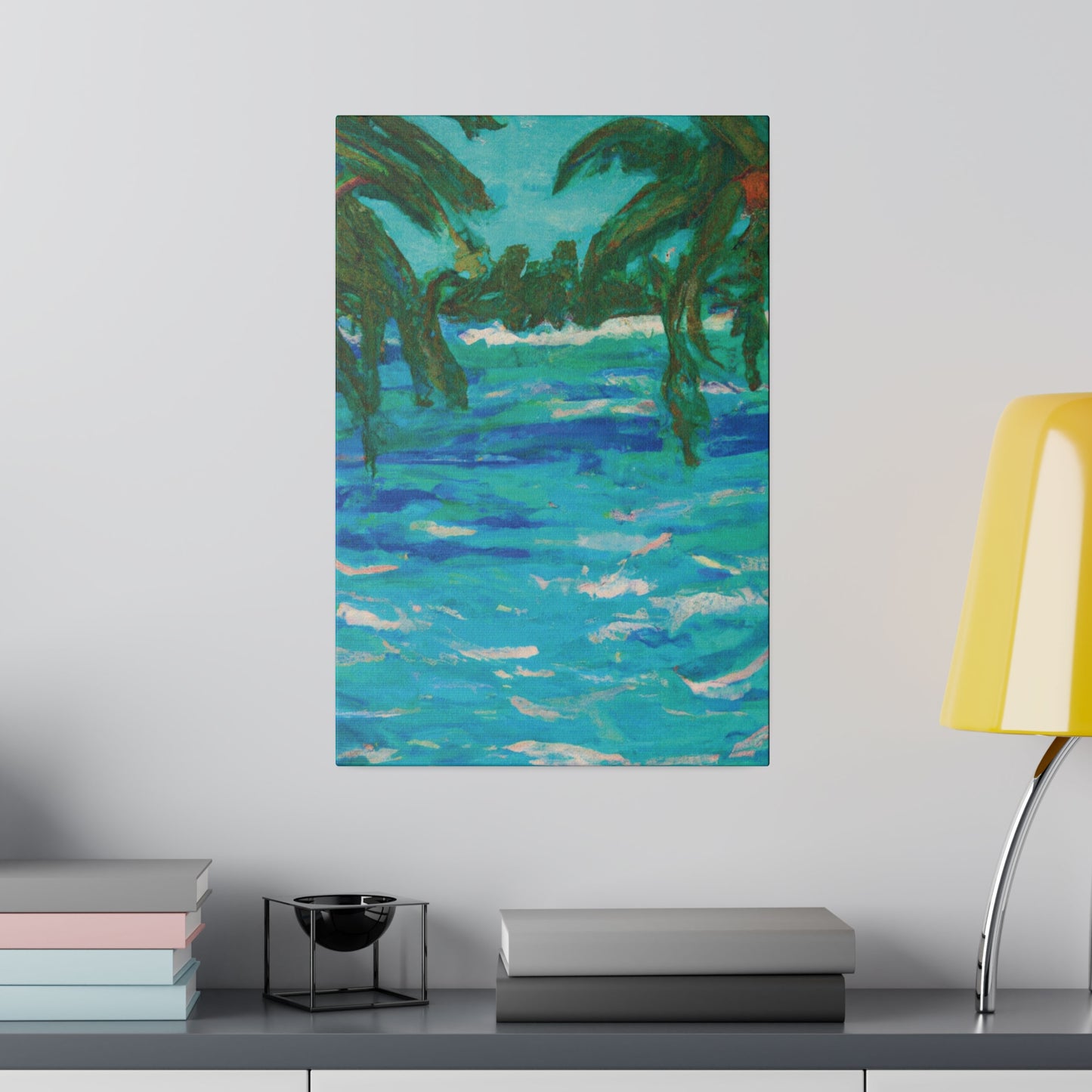 7482U - Bahamas Ocean Painting Print | Bahamas | Ocean | Beach | Poster | Home Decor | Wall Art | Canvas