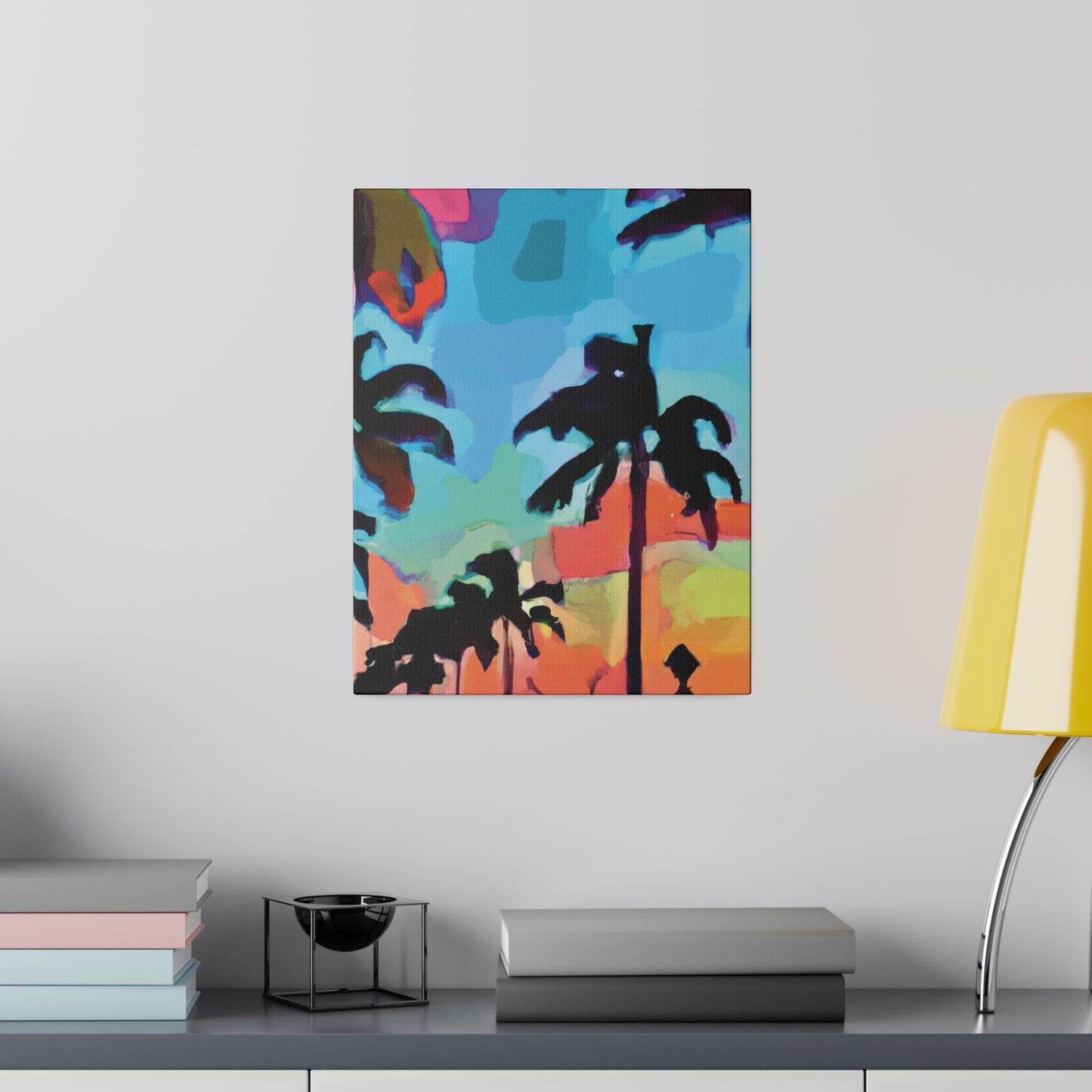 7439V - Miami Beach Sunset Painting Print | Miami | Beach | Sunset | Poster | Home Decor | Wall Art | Canvas