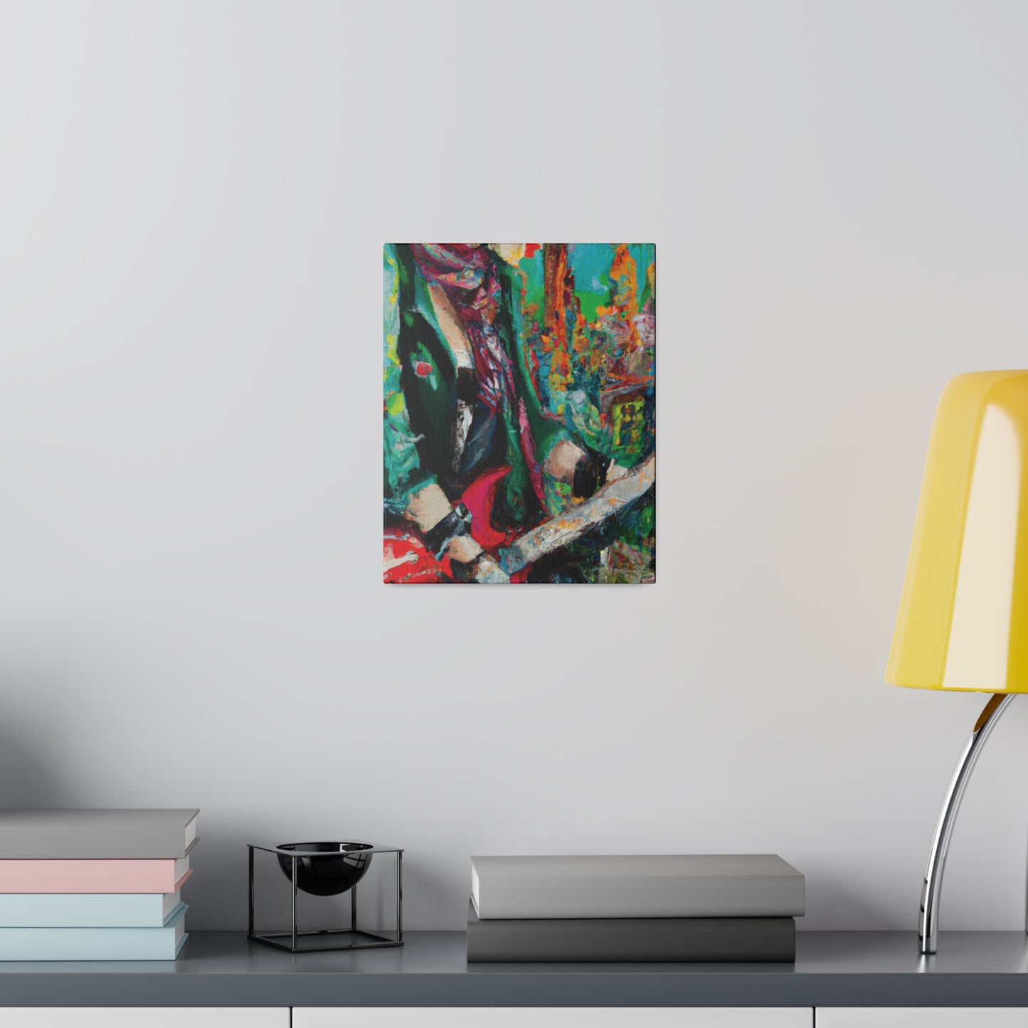 8679Y - Rockstar Oil Painting Style Print | Poster | Home Decor | Wall Art | Music Art | Canvas