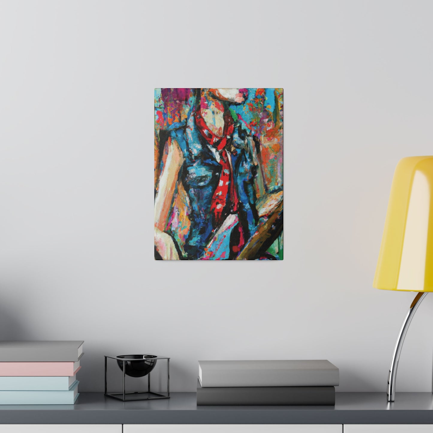 9405R - Rockstar Oil Painting Style Print | Poster | Home Decor | Wall Art | Music Art | Canvas