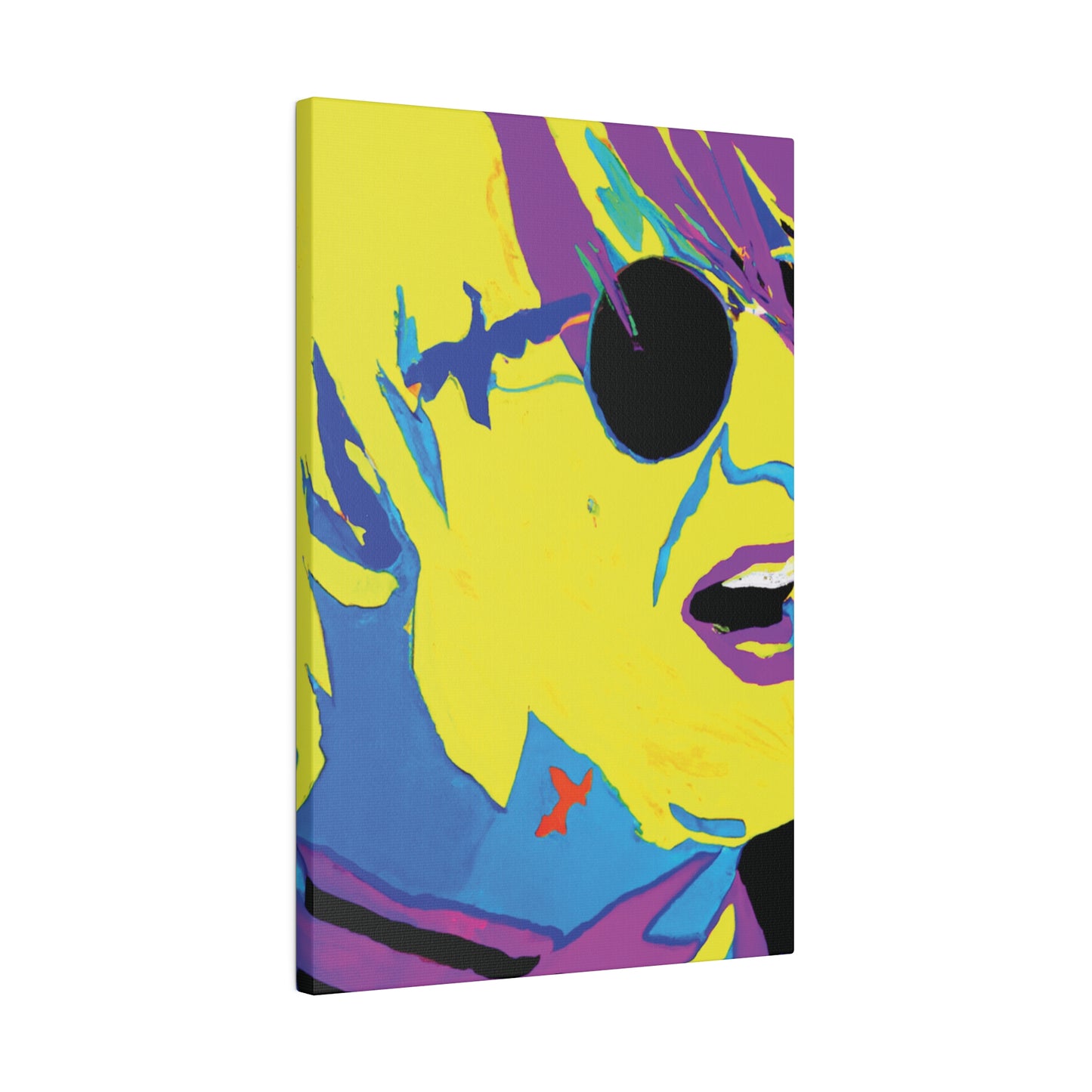 8129K - Rockstar Painting Print | Face | Abstract | Poster | Home Decor | Wall Art | Music Art | Canvas