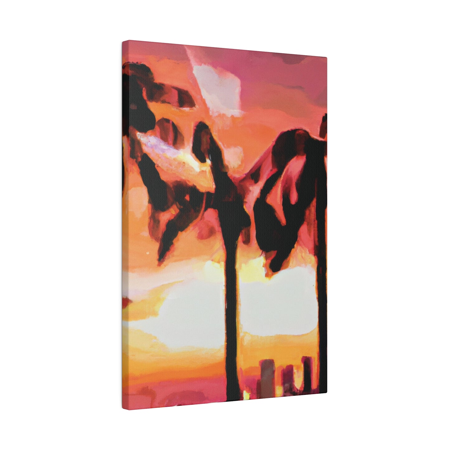 6372O - Miami Beach Sunset Painting Print | Miami | Beach | Sunset | Poster | Home Decor | Wall Art | Canvas