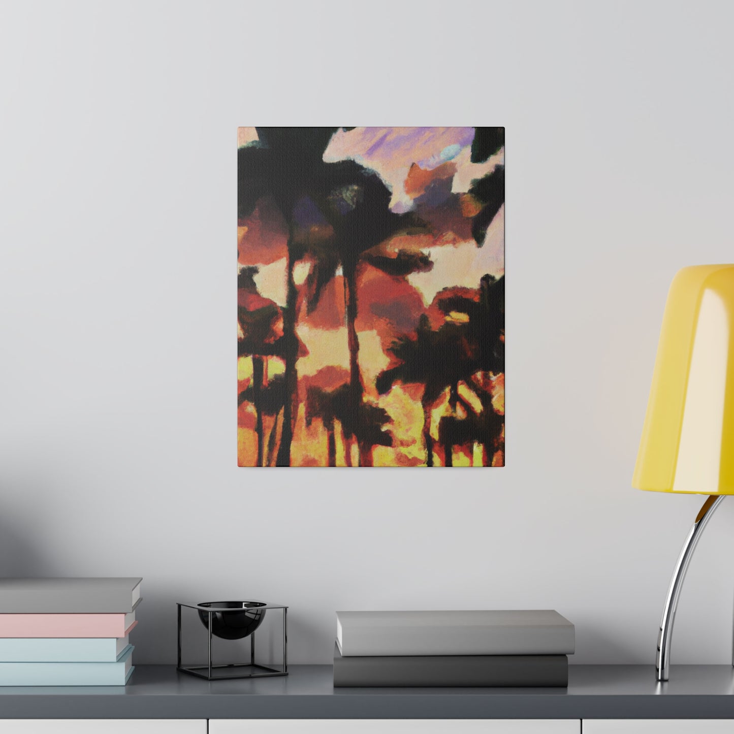 8396Z - Miami Beach Sunset Painting Print | Miami | Beach | Sunset | Poster | Home Decor | Wall Art | Canvas