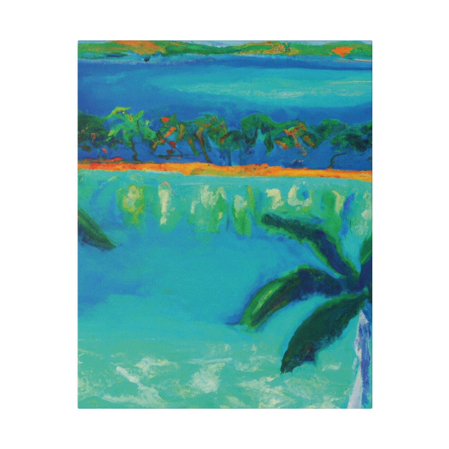 3784F - Bahamas Ocean Painting Print | Bahamas | Ocean | Beach | Poster | Home Decor | Wall Art | Canvas