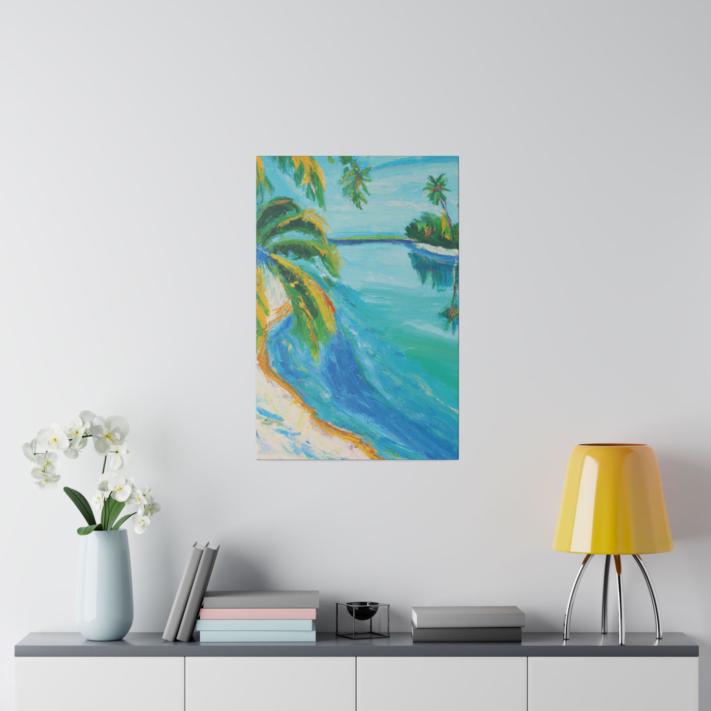 5339K - Bahamas Ocean Painting Print | Bahamas | Ocean | Beach | Poster | Home Decor | Wall Art | Canvas