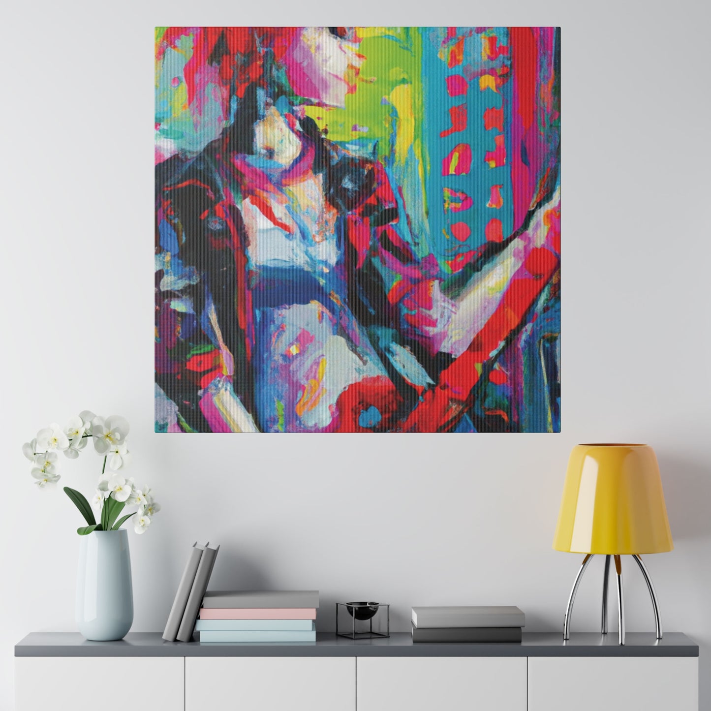 2177U - Rockstar Oil Painting Style Print | Poster | Home Decor | Wall Art | Music Art | Canvas