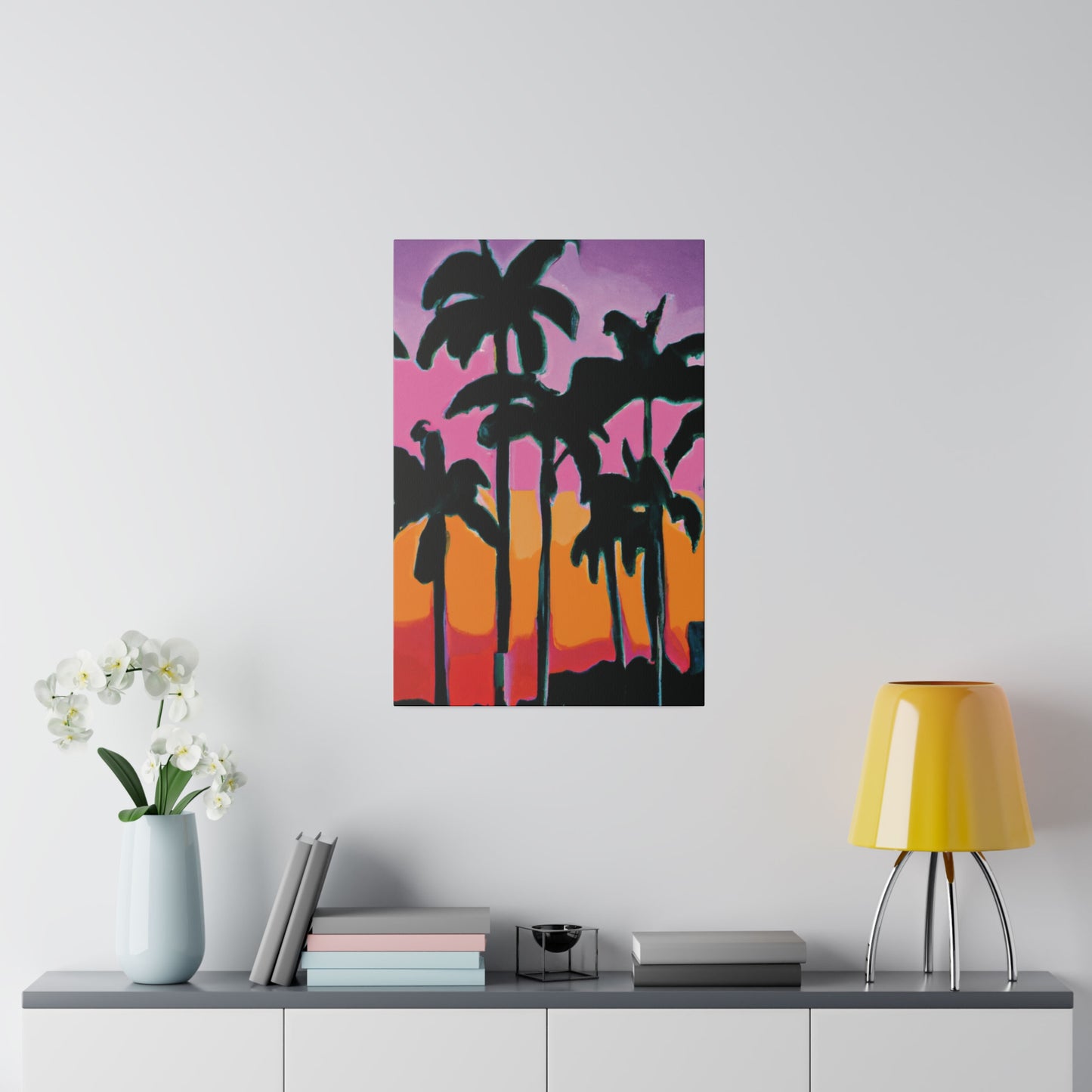 5108P - Miami Beach Sunset Painting Print | Miami | Beach | Sunset | Poster | Home Decor | Wall Art | Canvas