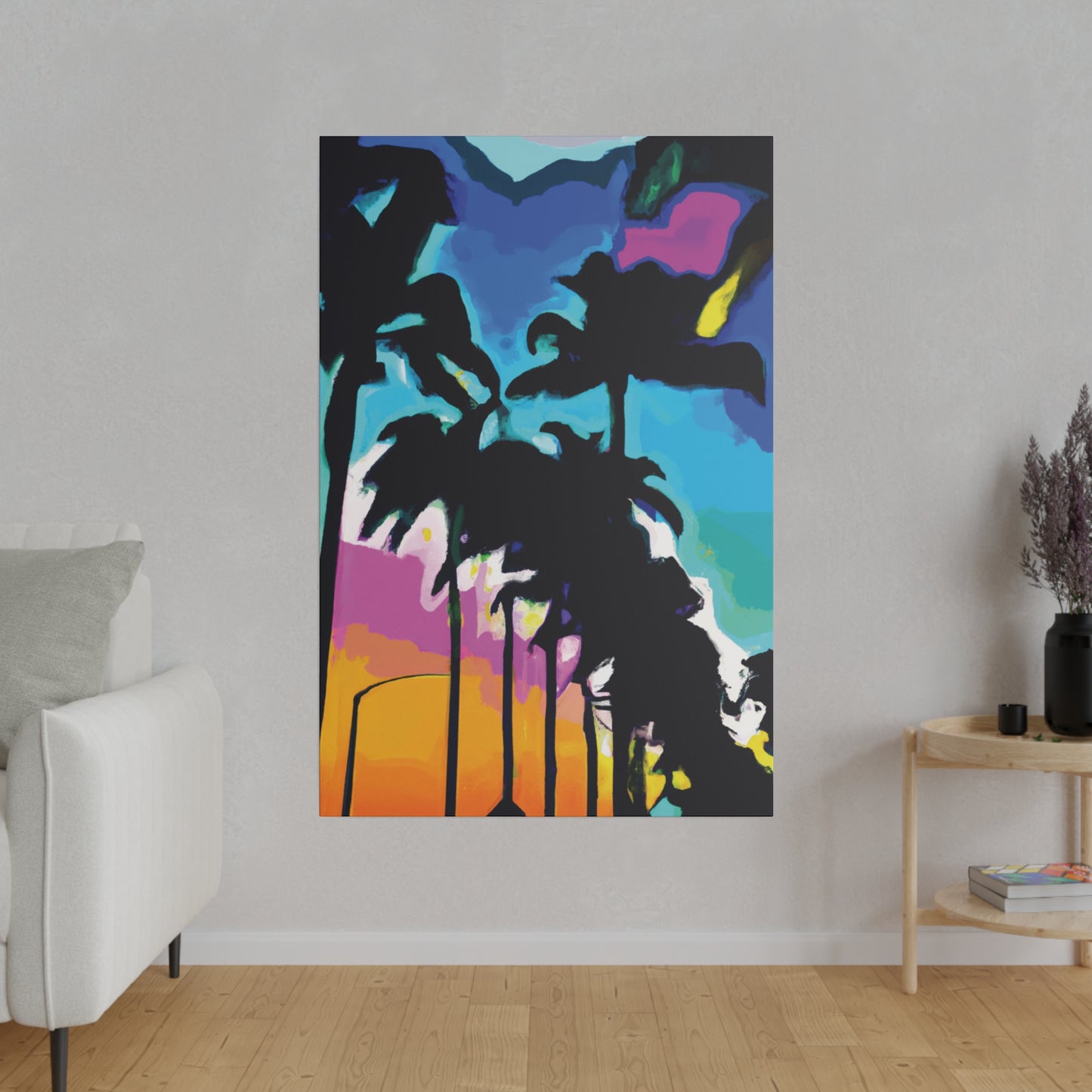 1893Z - Miami Beach Sunset Painting Print | Miami | Beach | Sunset | Poster | Home Decor | Wall Art | Canvas