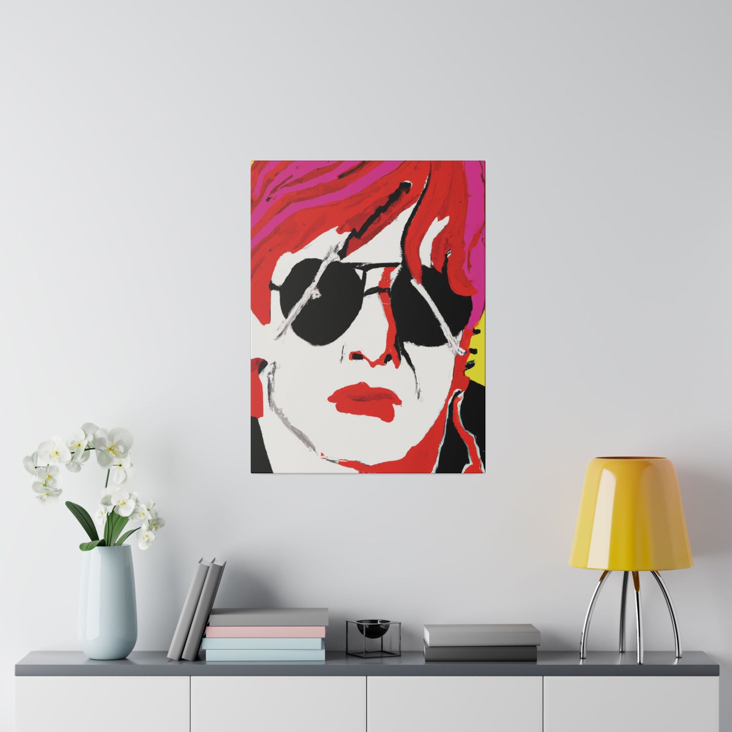 6831H - Rockstar Painting Print | Face | Abstract | Poster | Home Decor | Wall Art | Music Art | Canvas