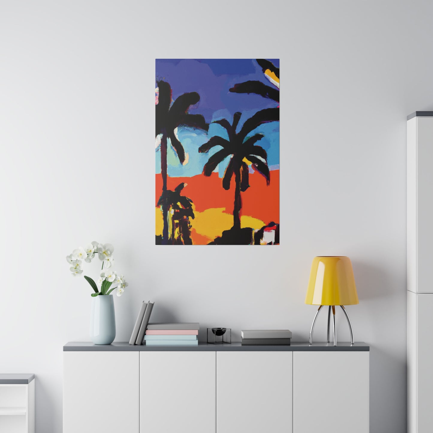 8634T - Miami Beach Sunset Painting Print | Miami | Beach | Sunset | Poster | Home Decor | Wall Art | Canvas