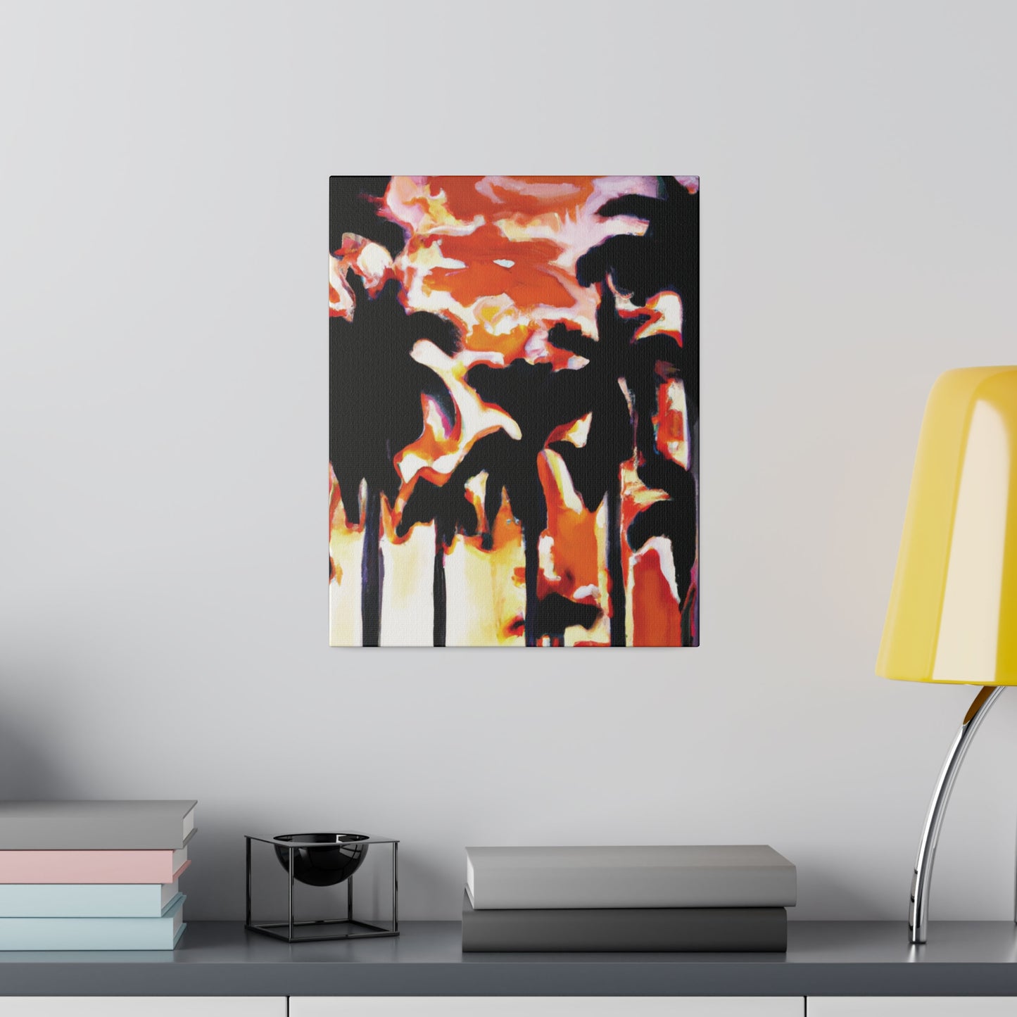 9274N - Miami Beach Sunset Painting Print | Miami | Beach | Sunset | Poster | Home Decor | Wall Art | Canvas