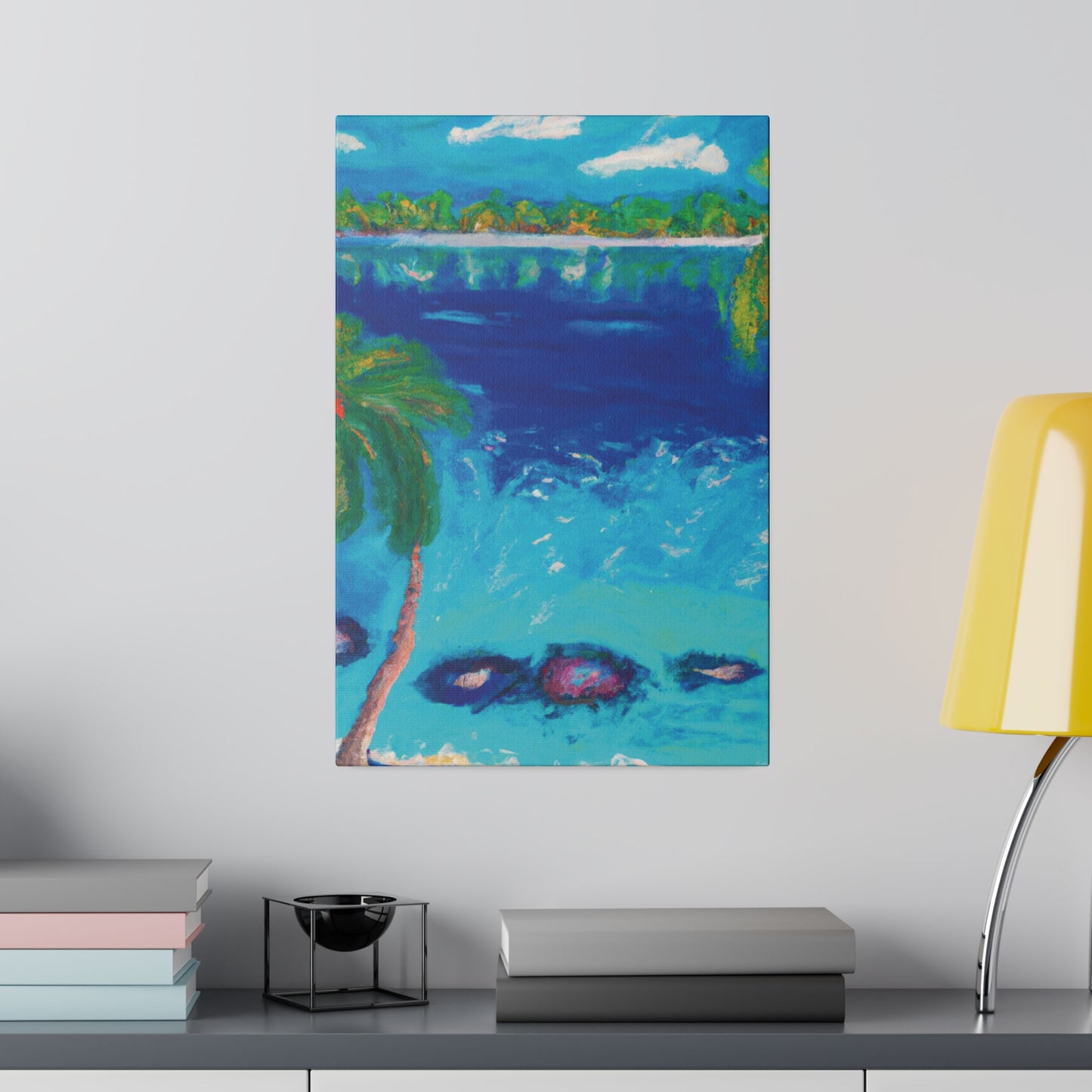 9850E - Bahamas Ocean Painting Print | Bahamas | Ocean | Beach | Poster | Home Decor | Wall Art | Canvas