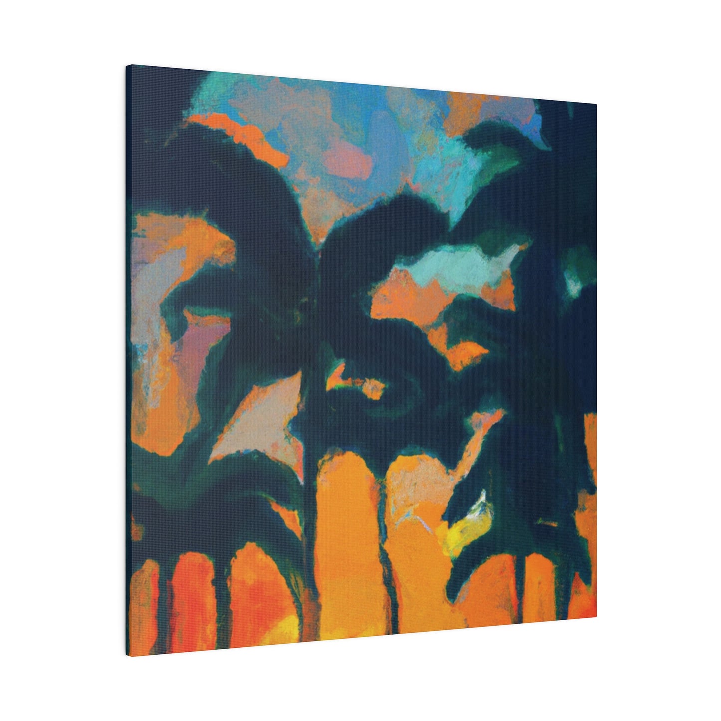 6877B - Miami Beach Sunset Painting Print | Miami | Beach | Sunset | Poster | Home Decor | Wall Art | Canvas