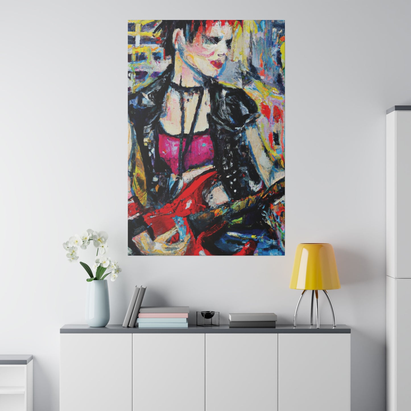 6167B - Rockstar Oil Painting Style Print | Poster | Home Decor | Wall Art | Music Art | Canvas