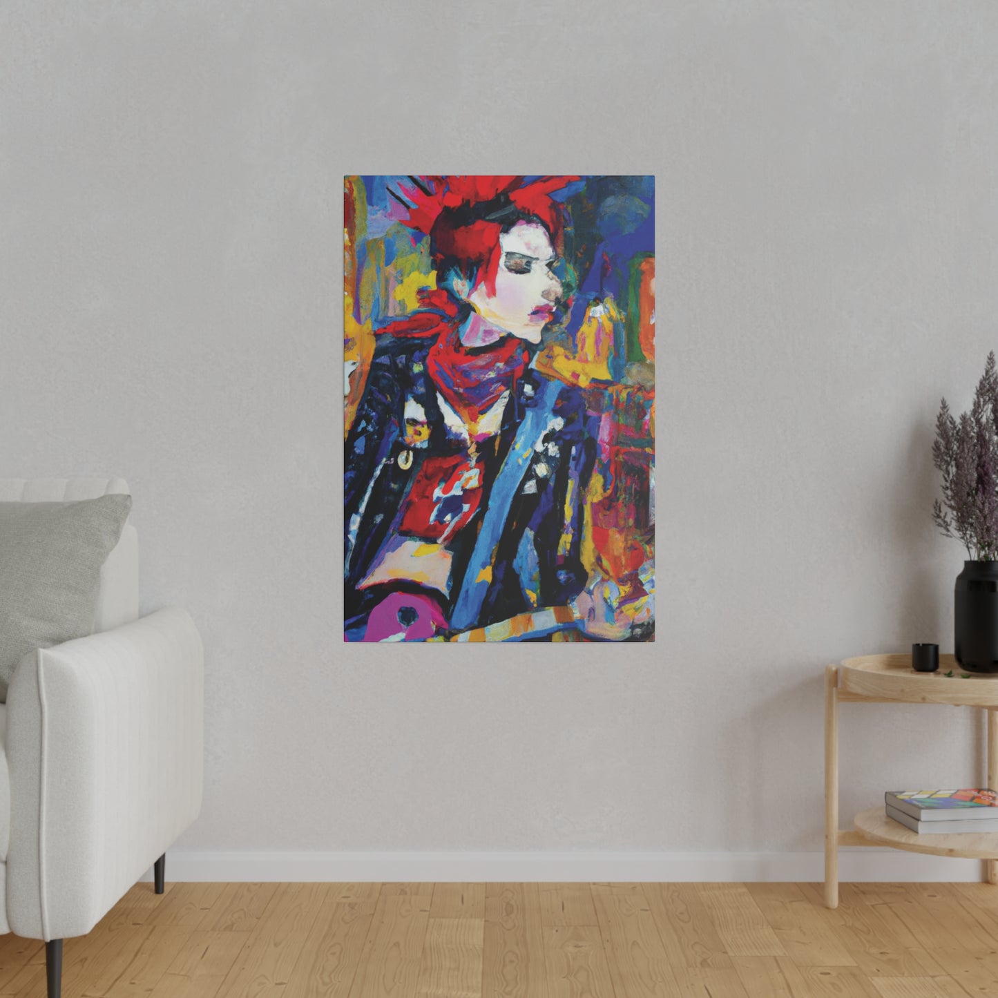 8996X - Rockstar Oil Painting Style Print | Poster | Home Decor | Wall Art | Music Art | Canvas