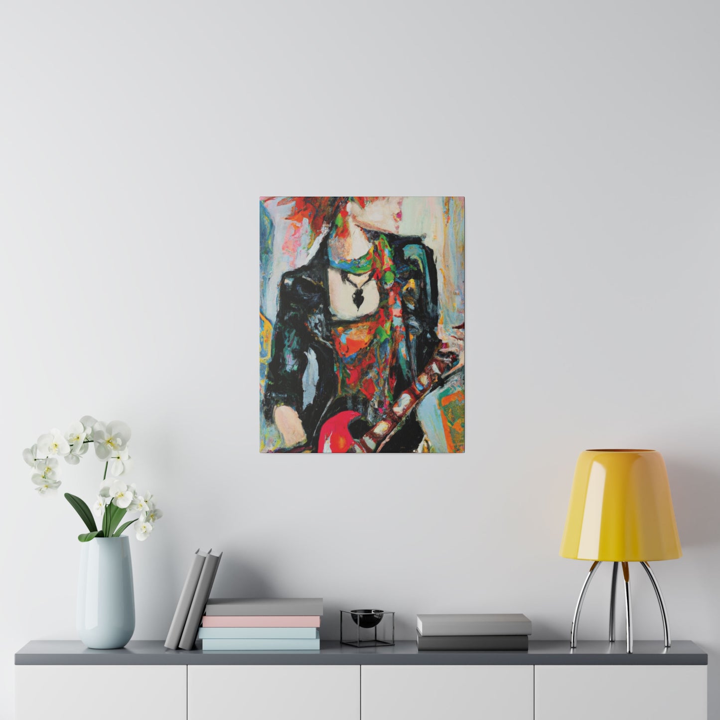 7482S - Rockstar Oil Painting Style Print | Poster | Home Decor | Wall Art | Music Art | Canvas