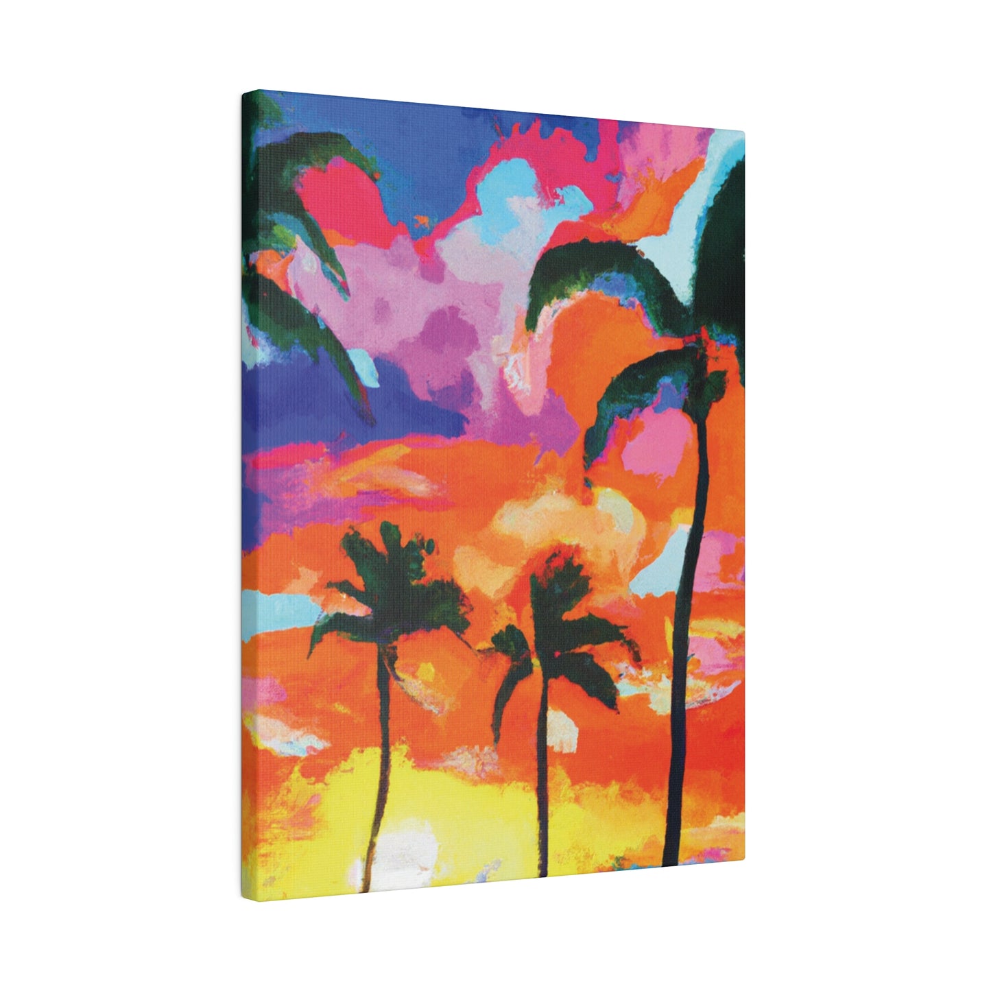 8579F - Miami Beach Sunset Painting Print | Miami | Beach | Sunset | Poster | Home Decor | Wall Art | Canvas