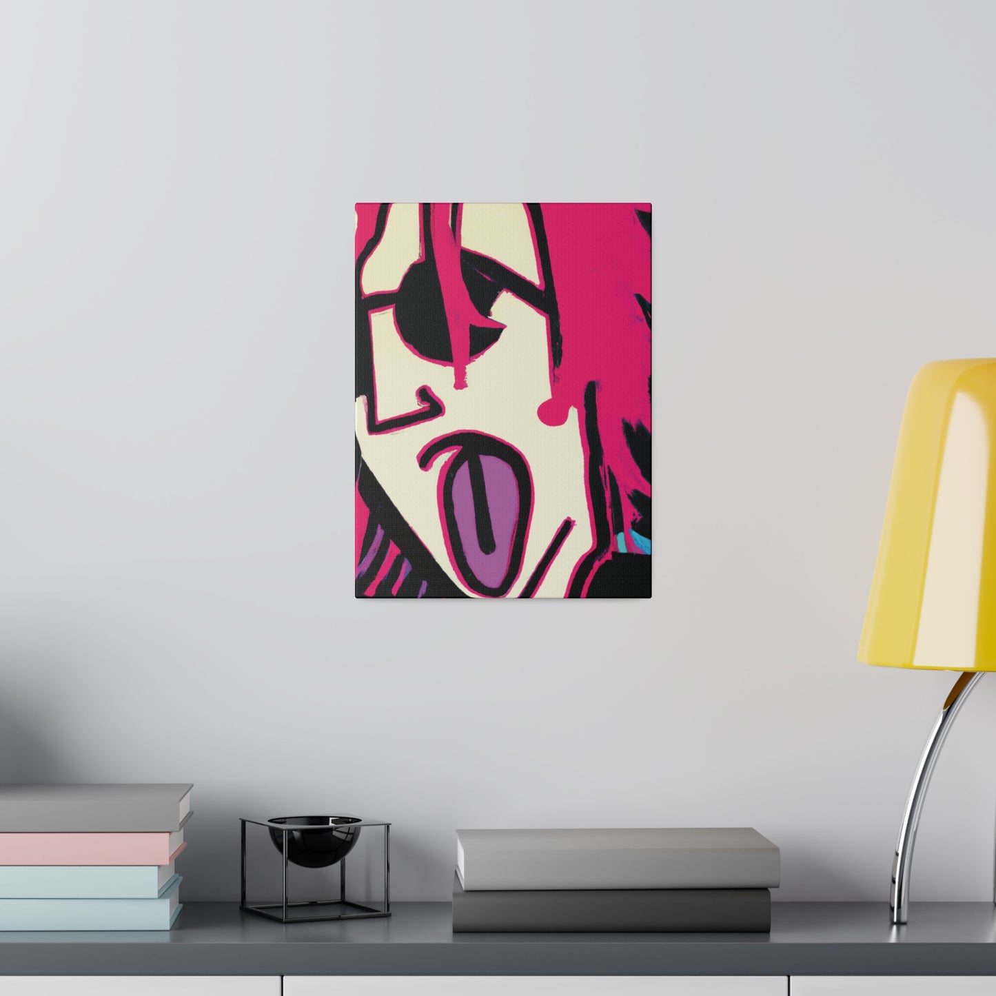 7356Q - Rockstar Painting Print | Face | Abstract | Poster | Home Decor | Wall Art | Music Art | Canvas