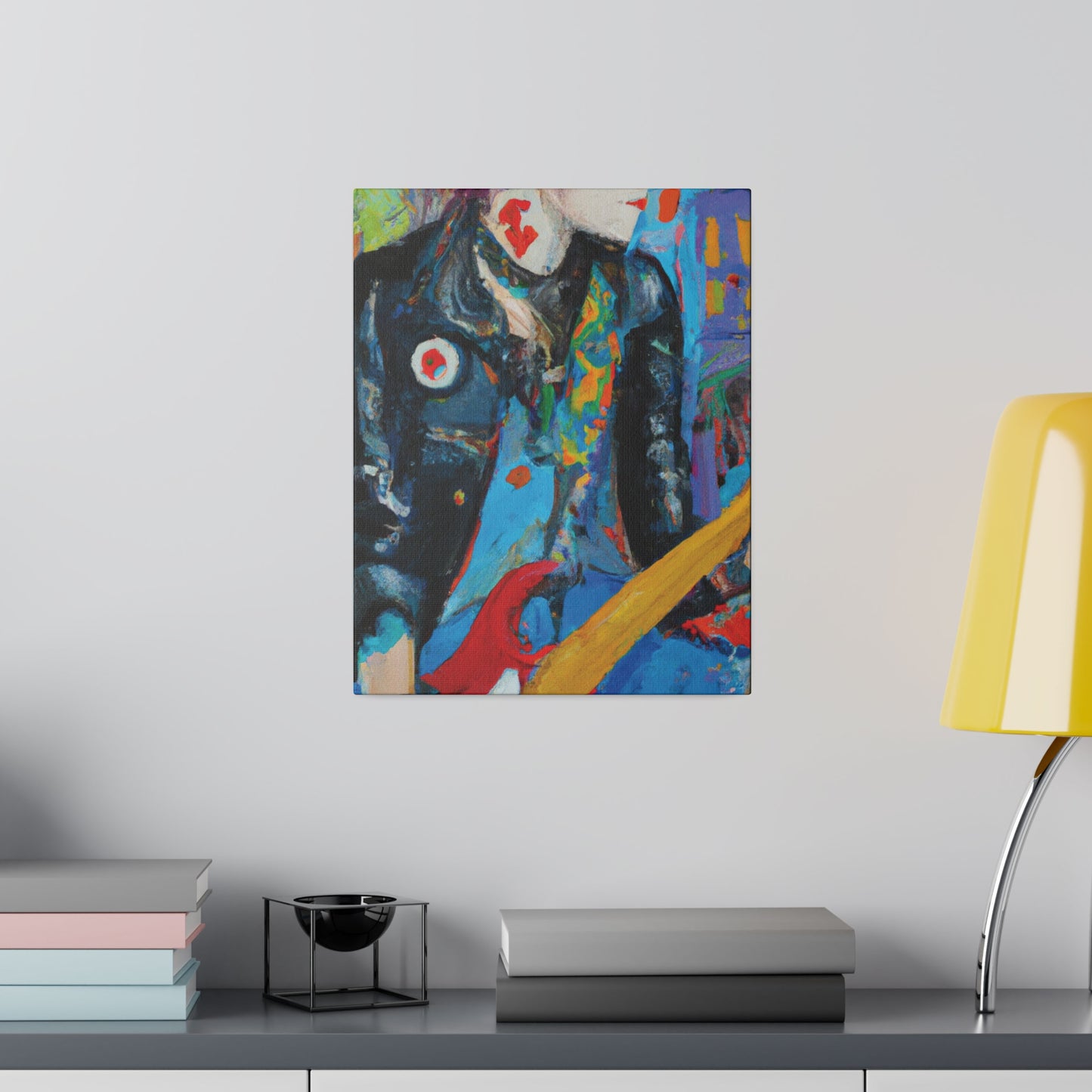 4391Q - Rockstar Oil Painting Style Print | Poster | Home Decor | Wall Art | Music Art | Canvas