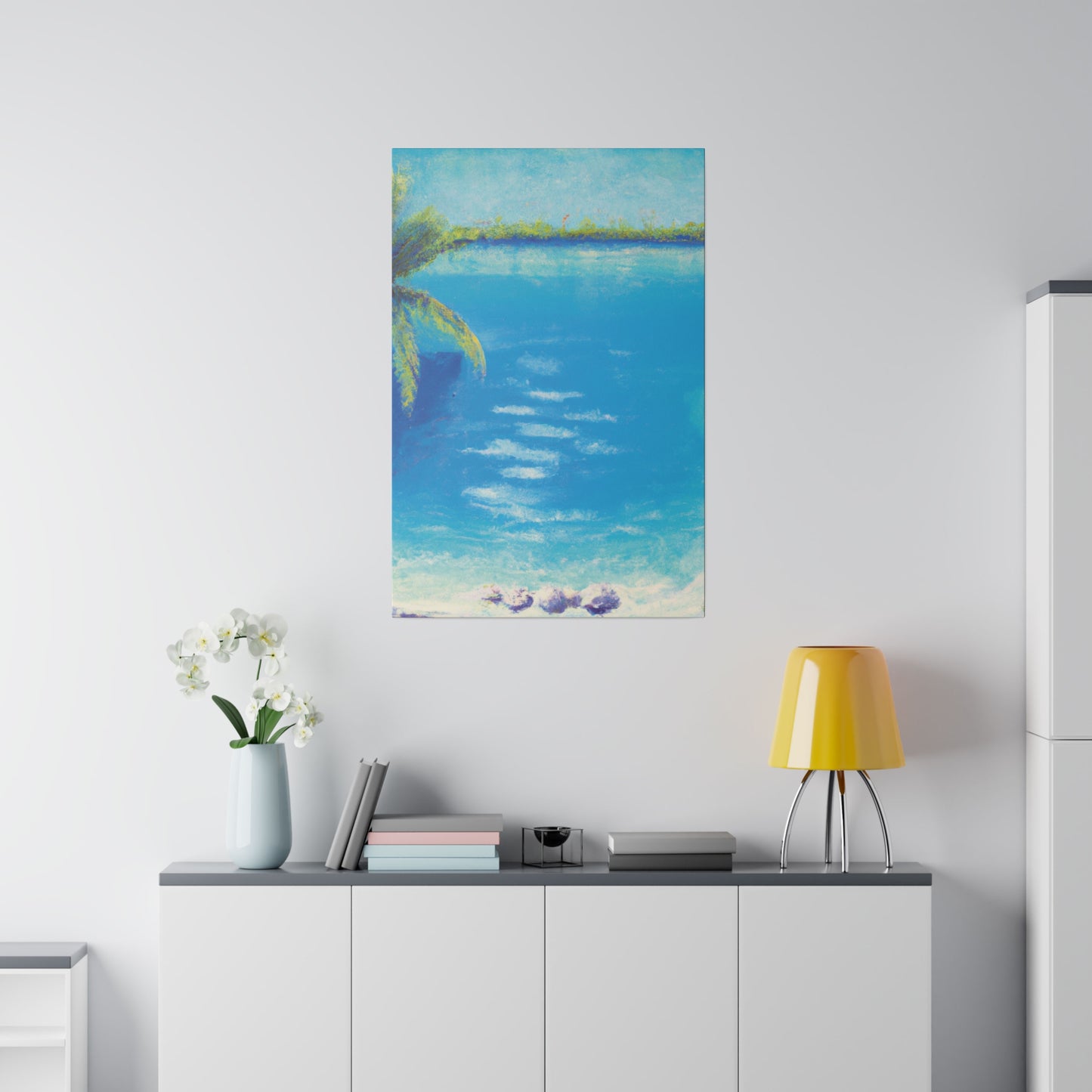 9819K - Bahamas Ocean Painting Print | Bahamas | Ocean | Beach | Poster | Home Decor | Wall Art | Canvas