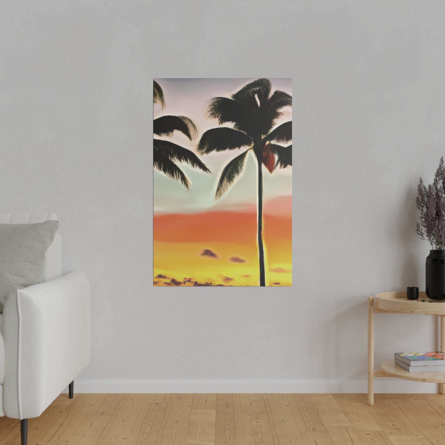 8646K - Miami Beach Sunset Painting Print | Miami | Beach | Sunset | Poster | Home Decor | Wall Art | Canvas