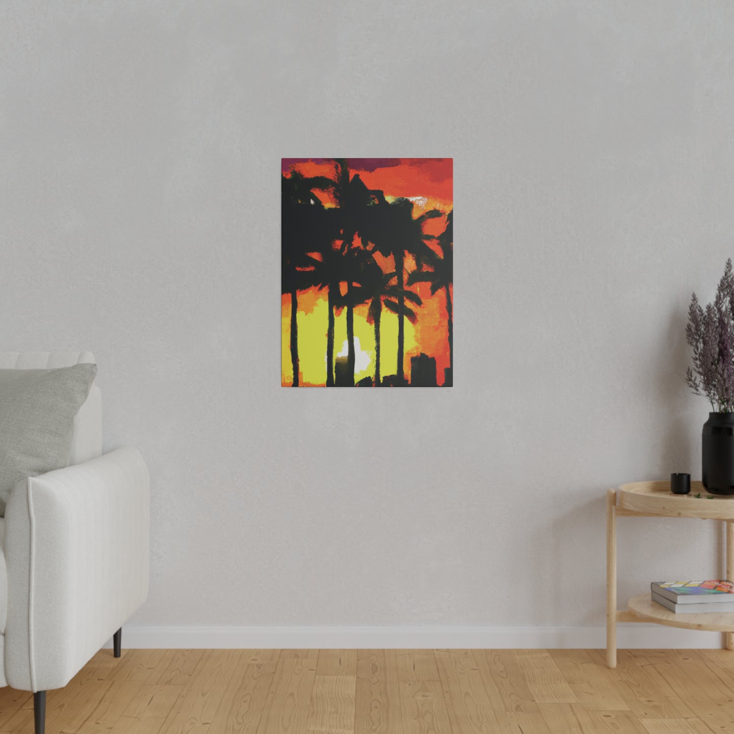 8291L - Miami Beach Sunset Painting Print | Miami | Beach | Sunset | Poster | Home Decor | Wall Art | Canvas