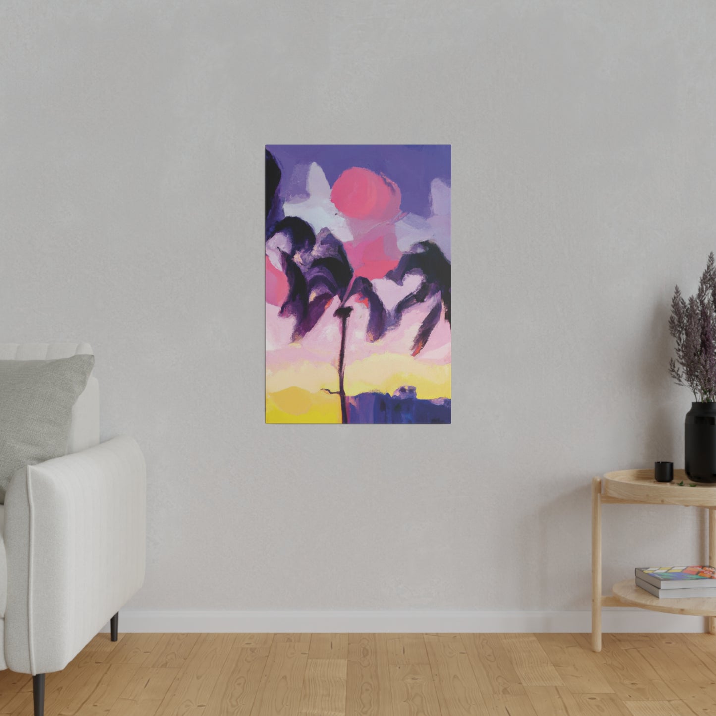 8189L - Miami Beach Sunset Painting Print | Miami | Beach | Sunset | Poster | Home Decor | Wall Art | Canvas